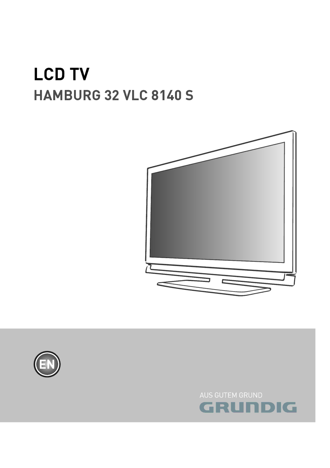 Grundig 8140 S manual Lcd Tv 