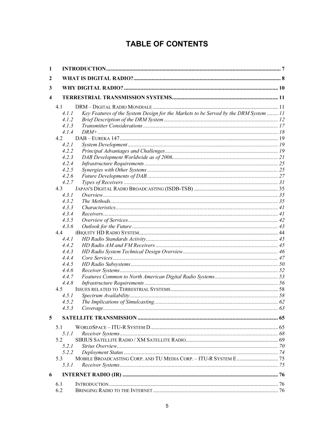 Grundig Digital Radio manual Table of Contents 