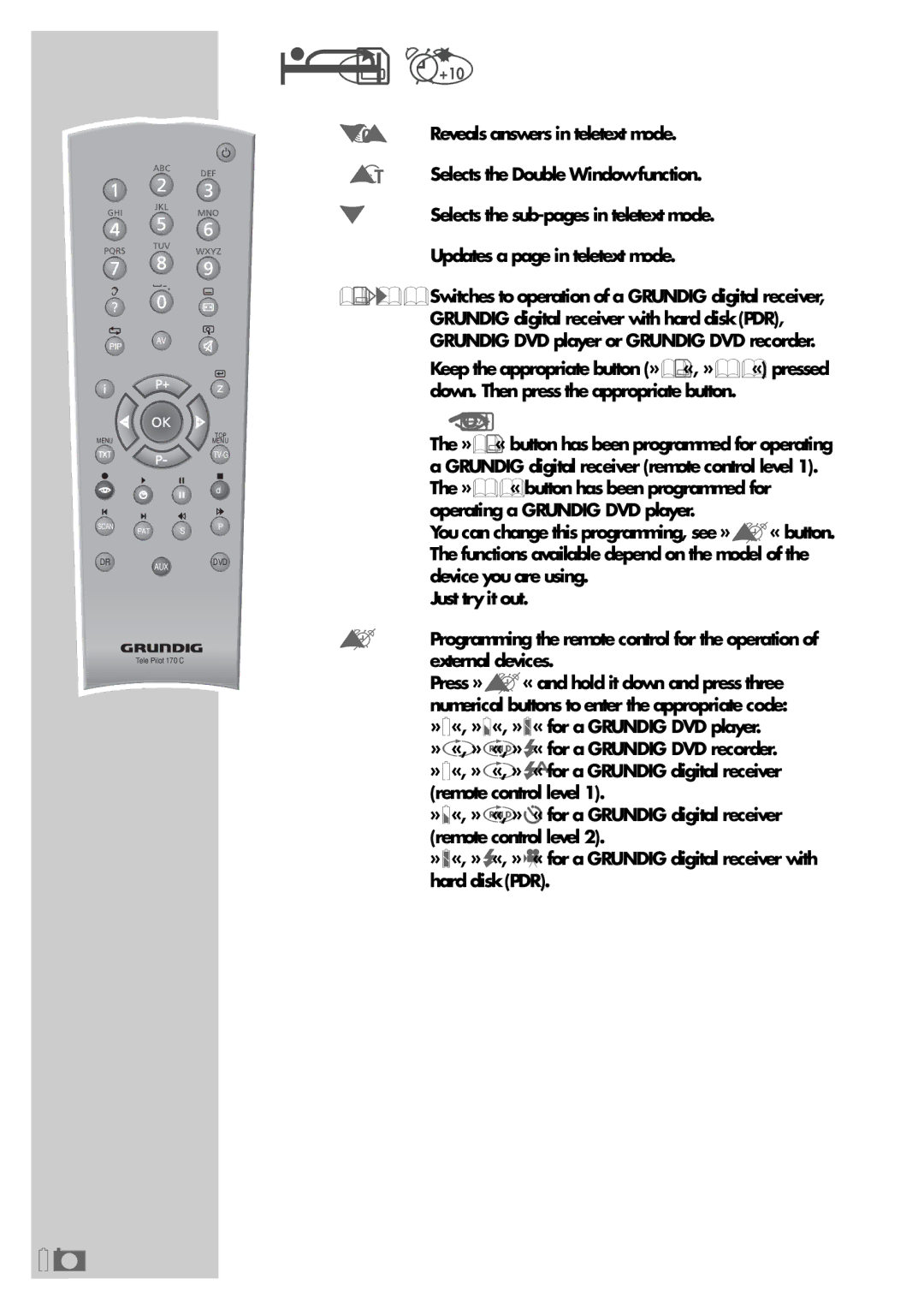 Grundig Elegance 37 LXW 94-8616 Dolby, Elegance 40 LXW 102-8616 Dolby manual Scan 