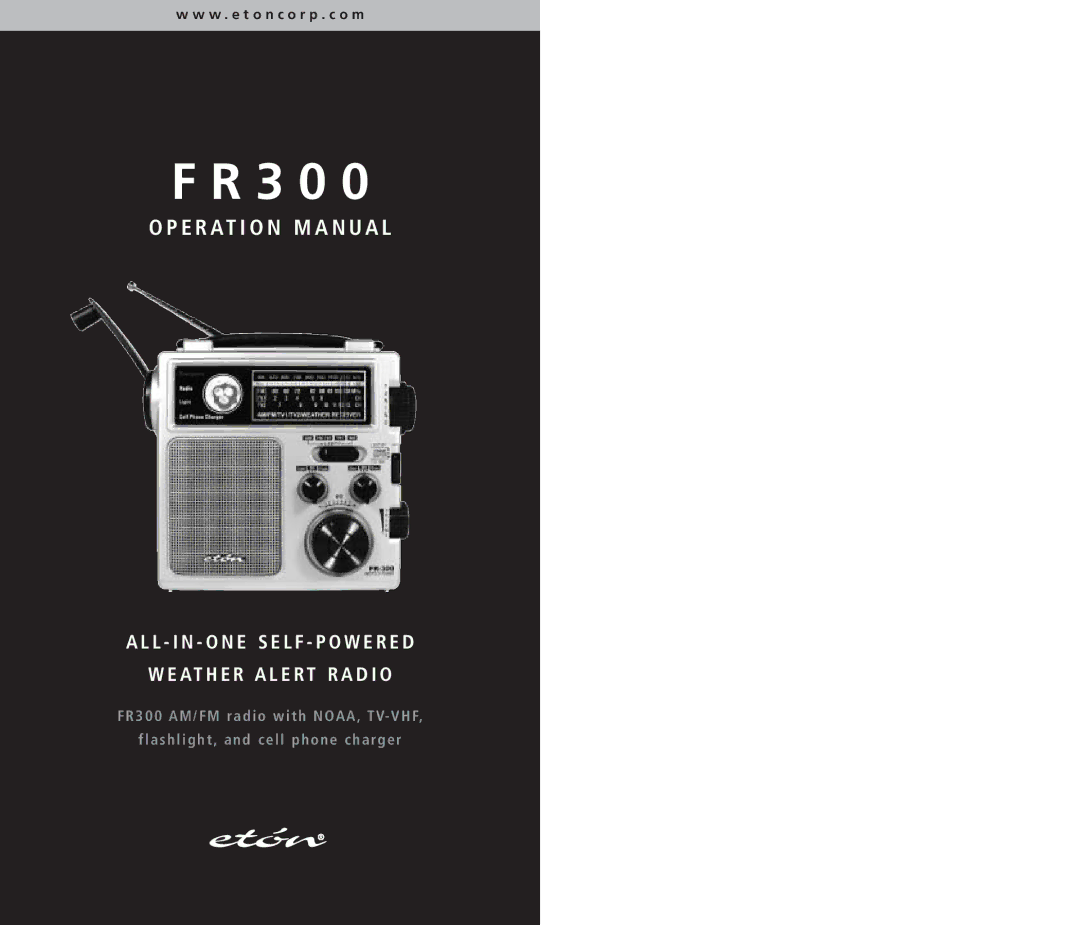 Grundig FR 300 operation manual 3 0 