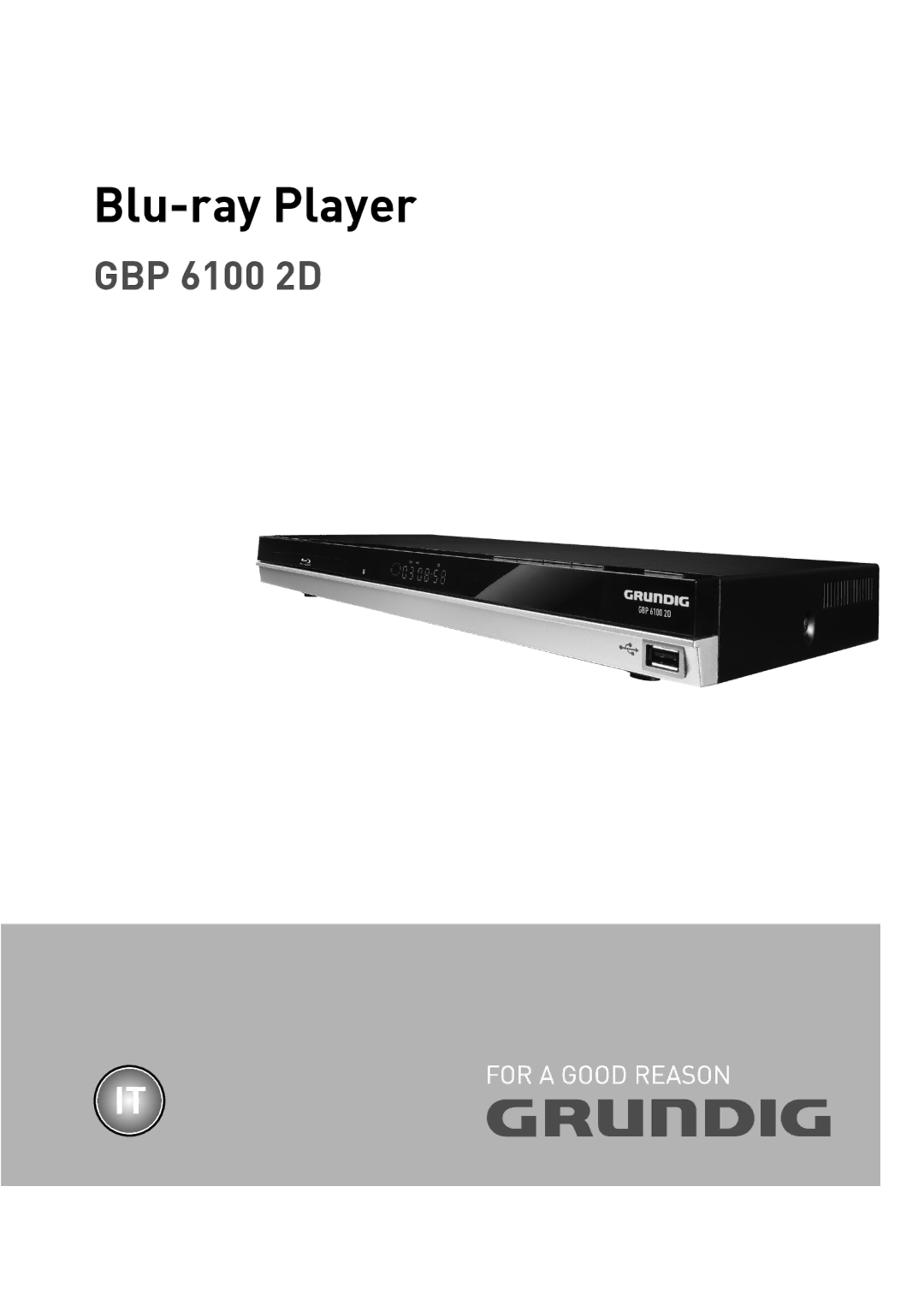 Grundig GBP 6100 2D manual Blu-ray Player 