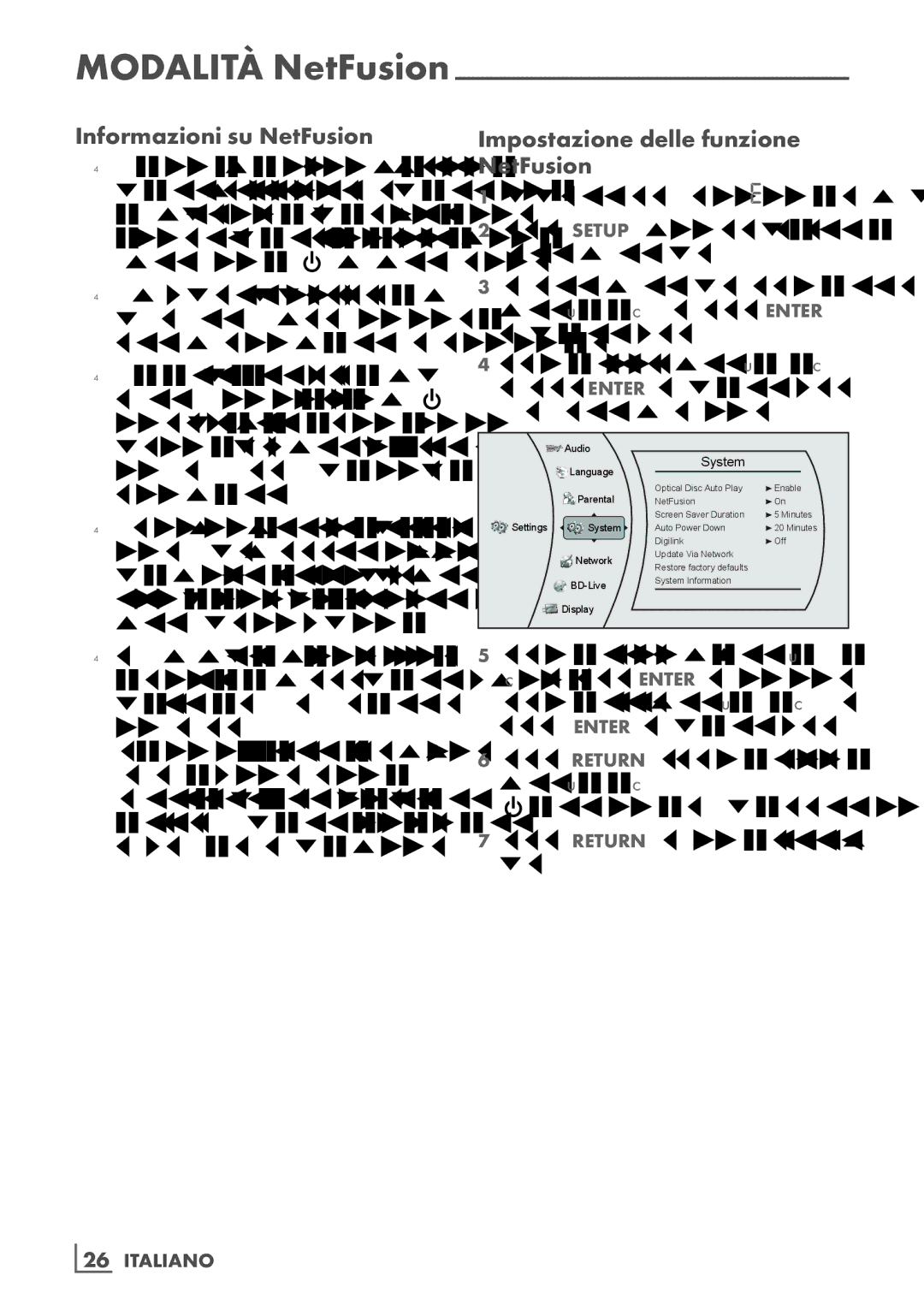 Grundig GBP 6100 2D manual Informazioni su NetFusion, Impostazione delle funzione NetFusion, Si apre il menu del sistema 