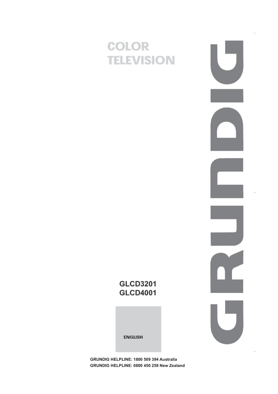 Grundig GLCD4001, GLCD3201 manual 