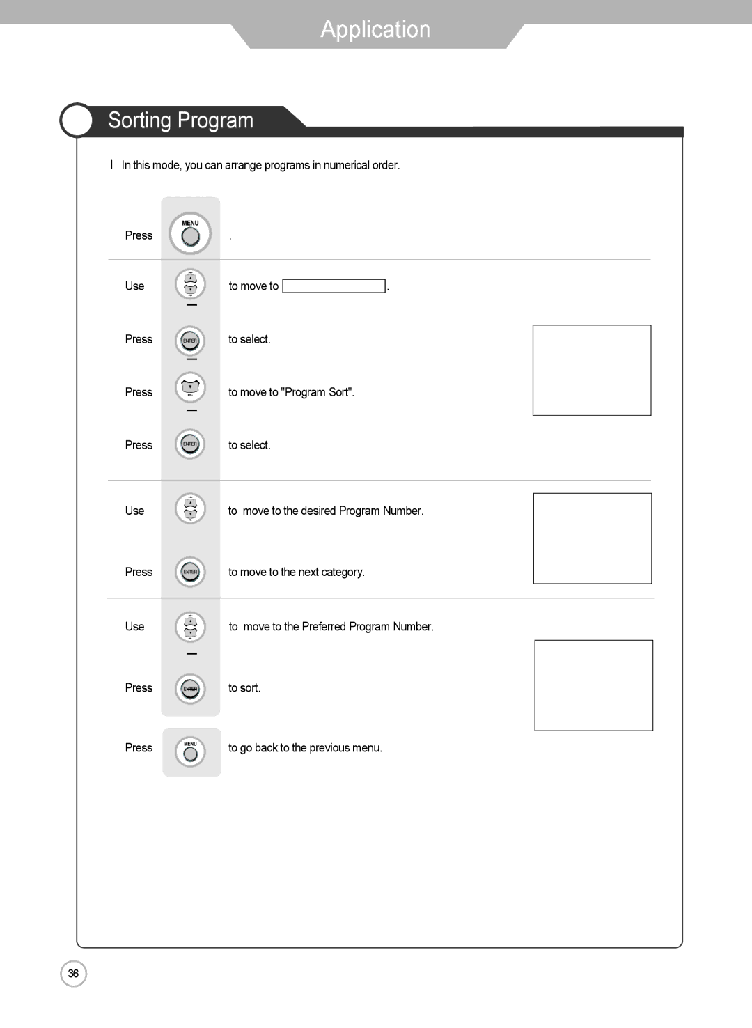 Grundig LXW 102-8625 REF manual Sorting Program 