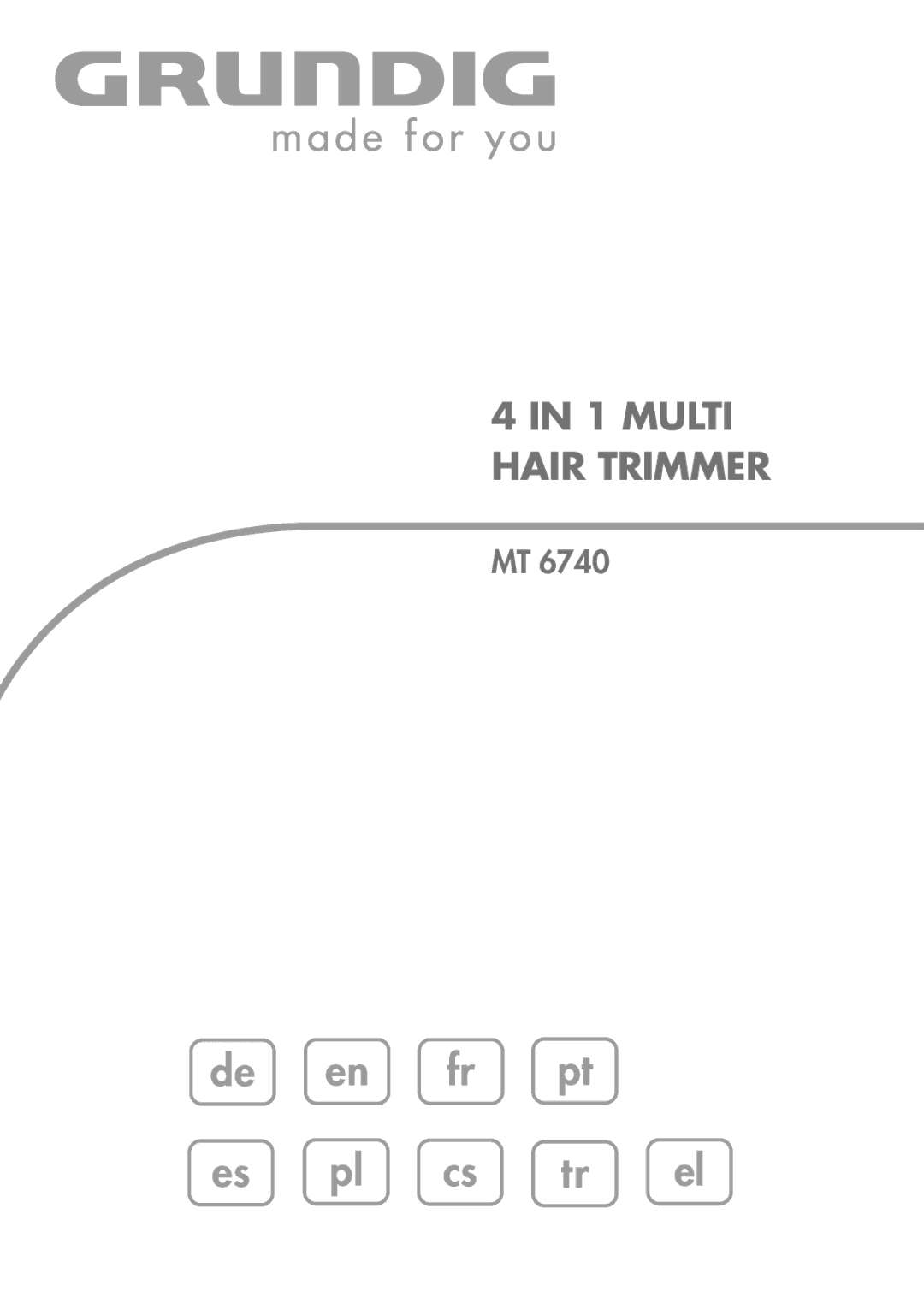 Grundig MT 6740 manual Multi Hair Trimmer 