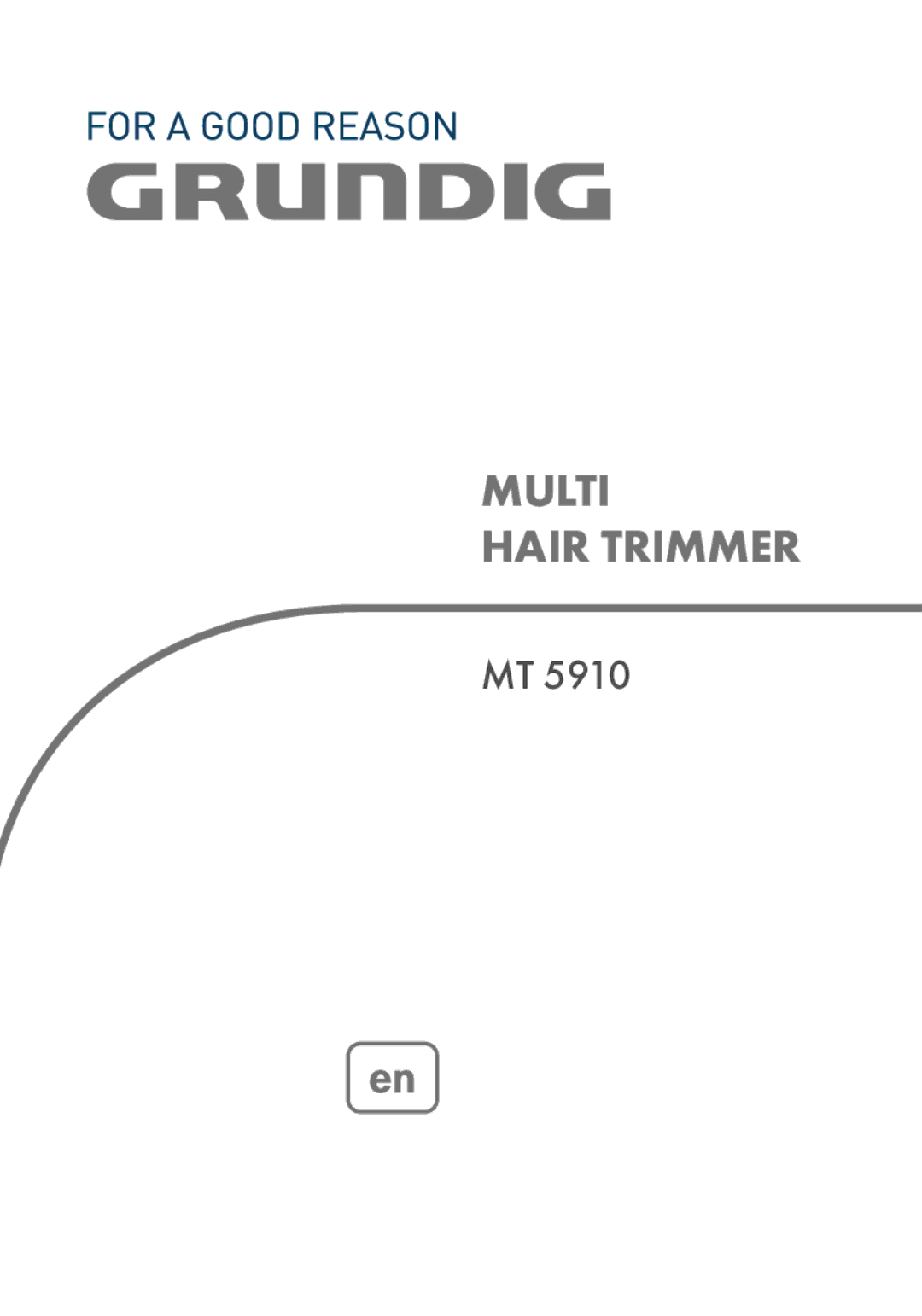 Grundig MT5910 manual Multi Hair Trimmer 