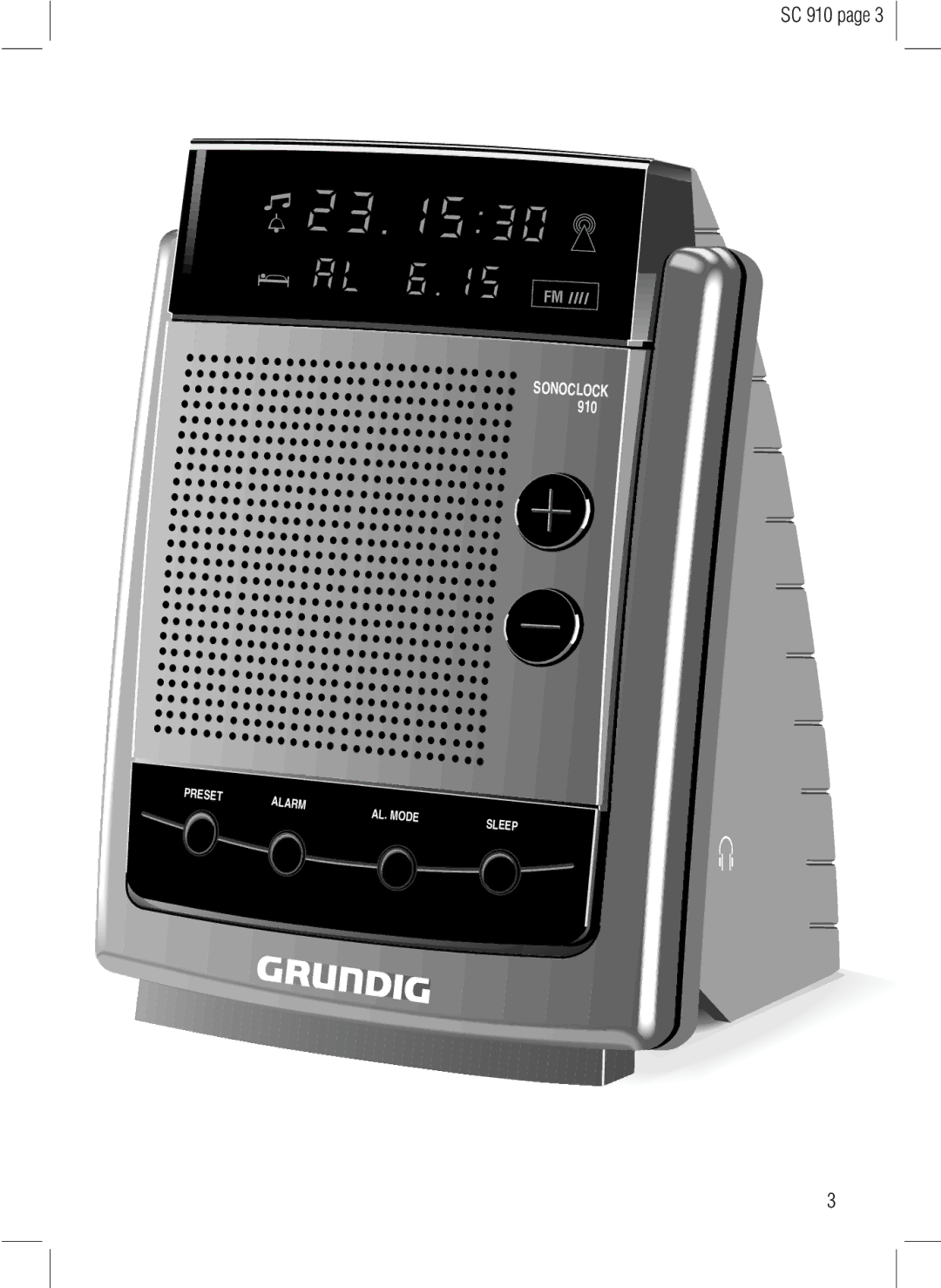 Grundig SC 910 manual Alarm 