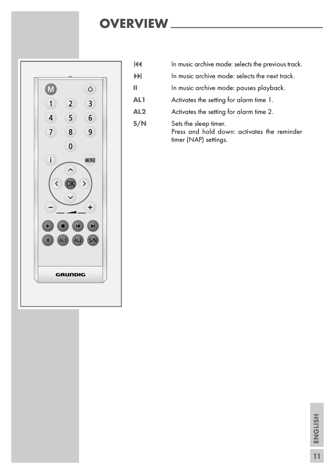 Grundig Sonoclock 890 WEB manual AL1 