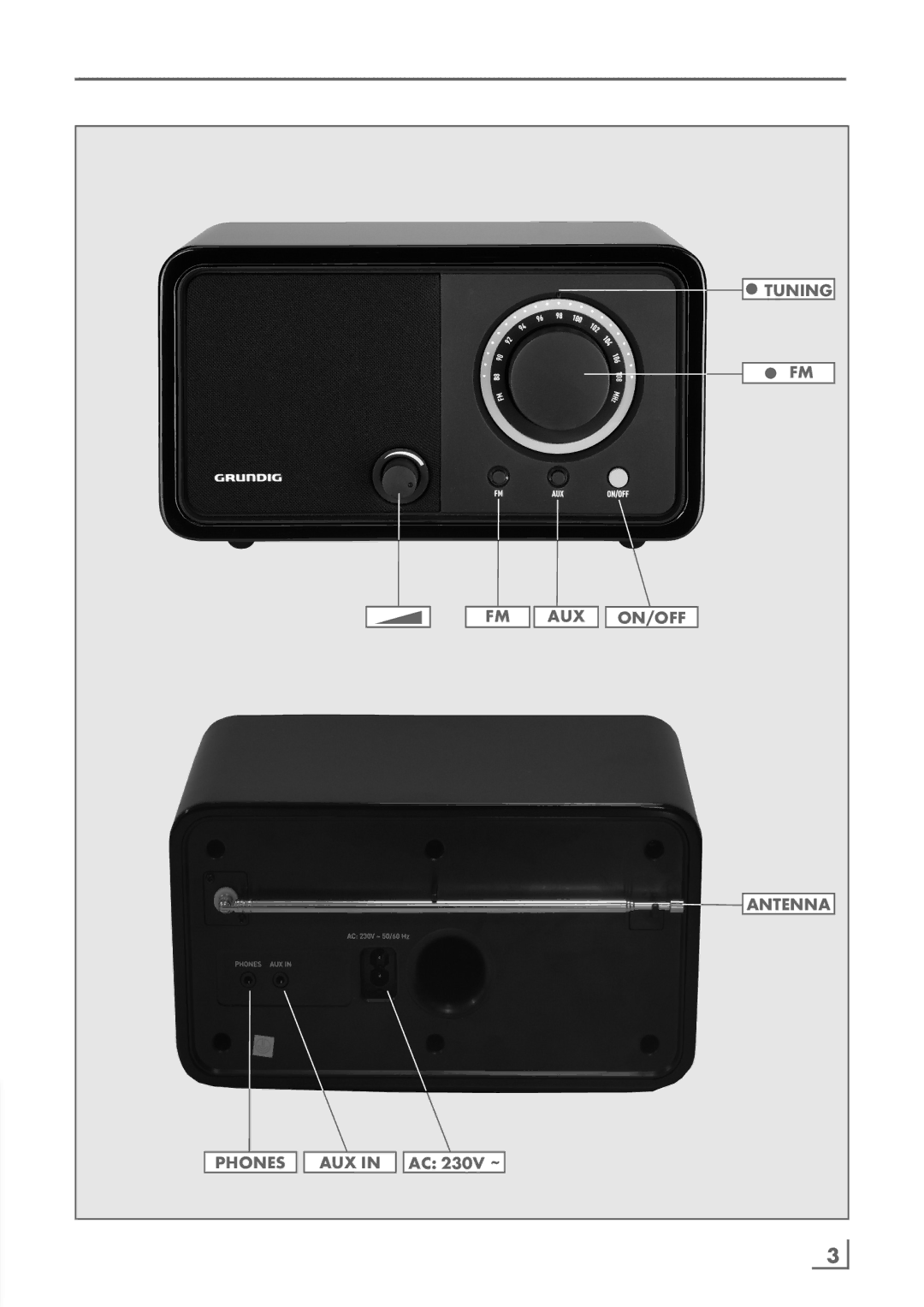 Grundig TR 1200 manual Tuning 