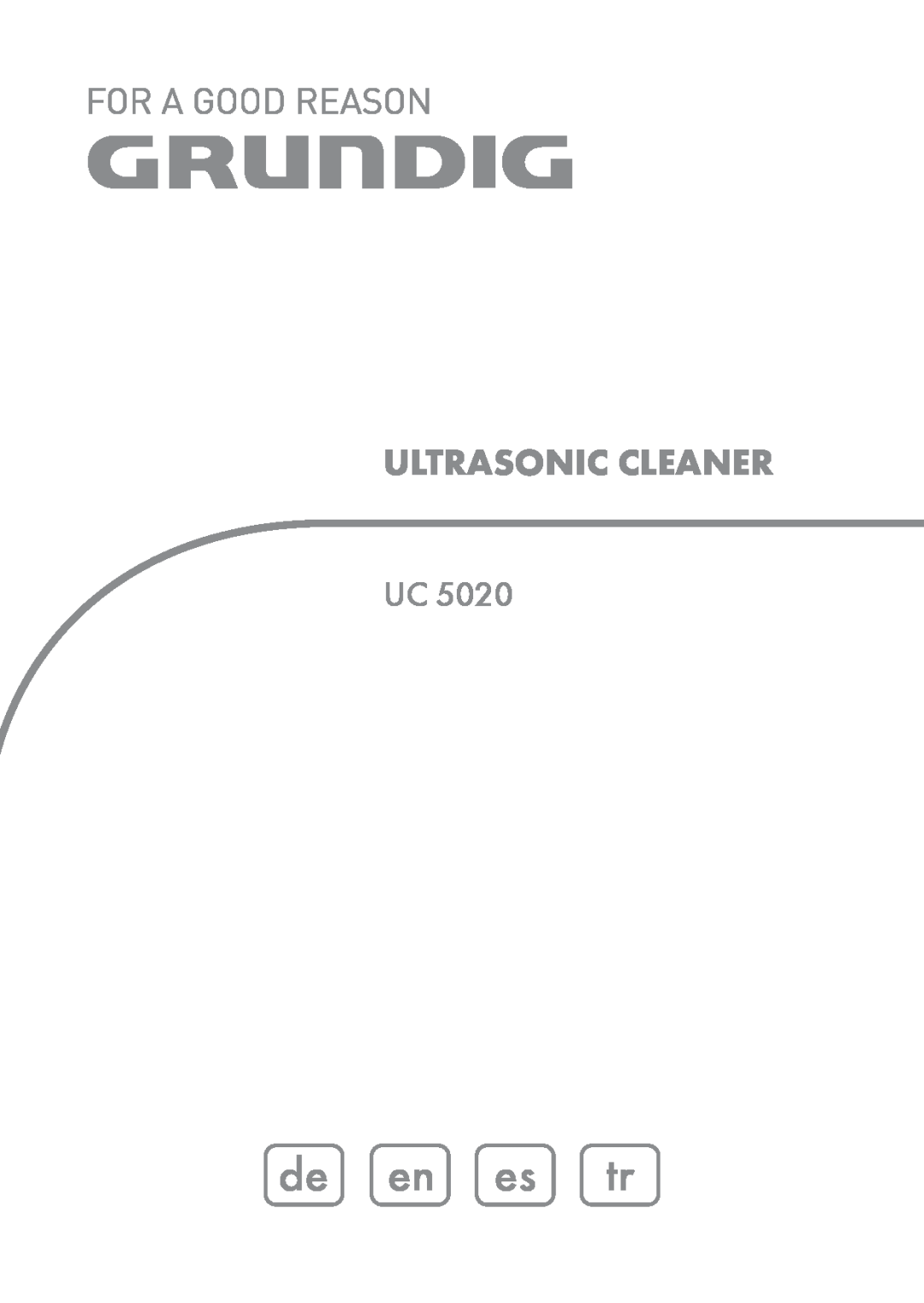 Grundig UC 5020 manual de en es tr, Ultrasonic Cleaner 