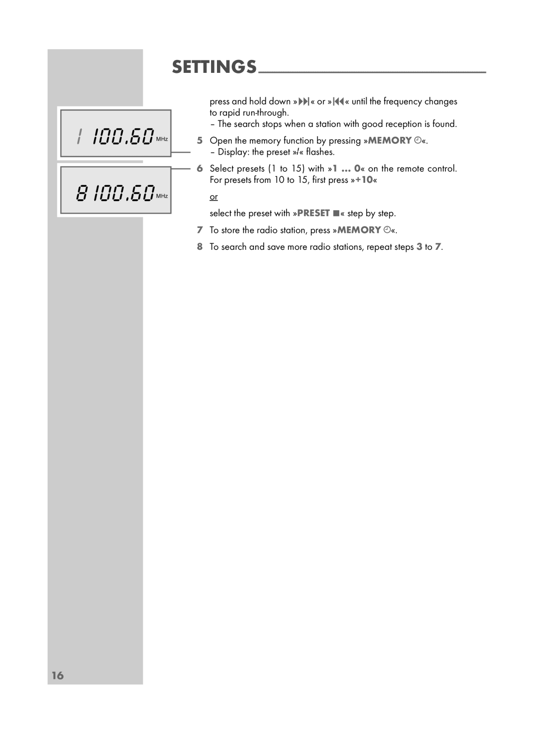 Grundig UMS 4700 SPCD manual 100.60MHz 