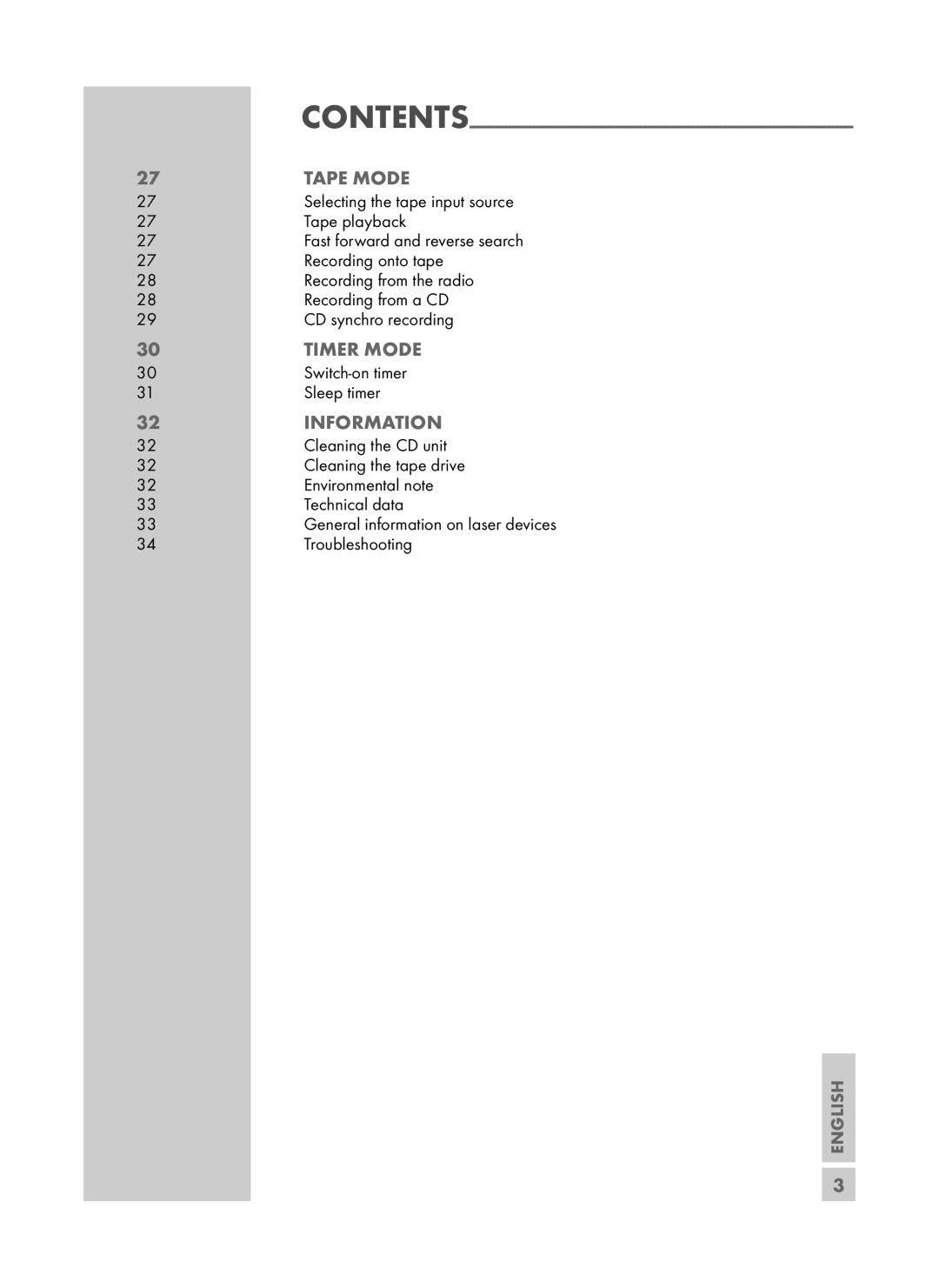 Grundig UMS 4700 SPCD manual English 