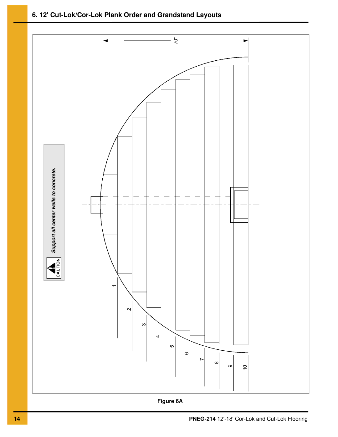 GSI Outdoors PNEG-214 installation manual Cut-Lok/Cor-Lok Plank Order and Grandstand Layouts 