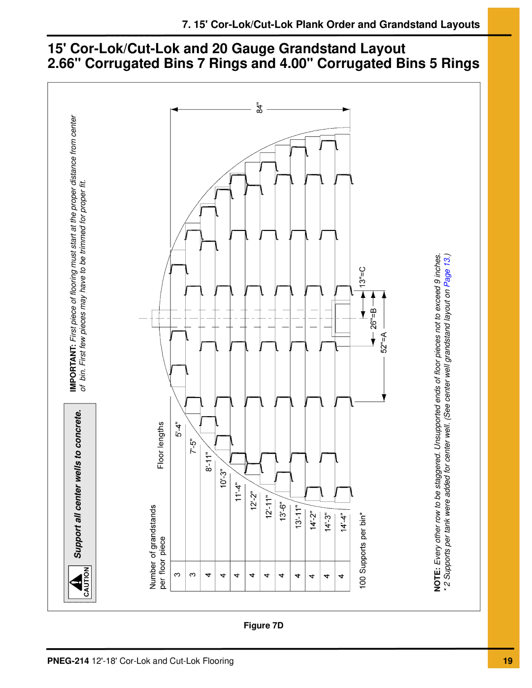 GSI Outdoors PNEG-214 installation manual Cor-Lok/Cut-Lok Plank Order and Grandstand Layouts 