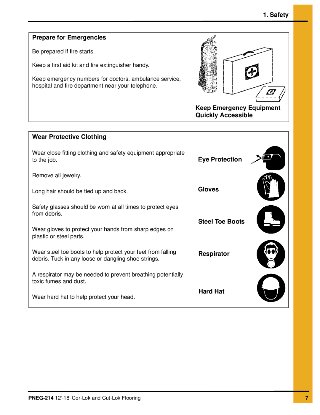 GSI Outdoors PNEG-214 installation manual Gloves 