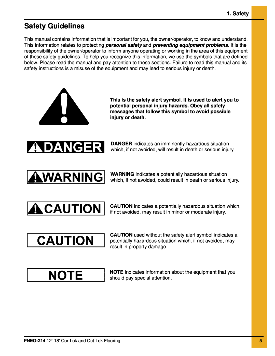 GSI Outdoors PNEG-214 installation manual Safety Guidelines 