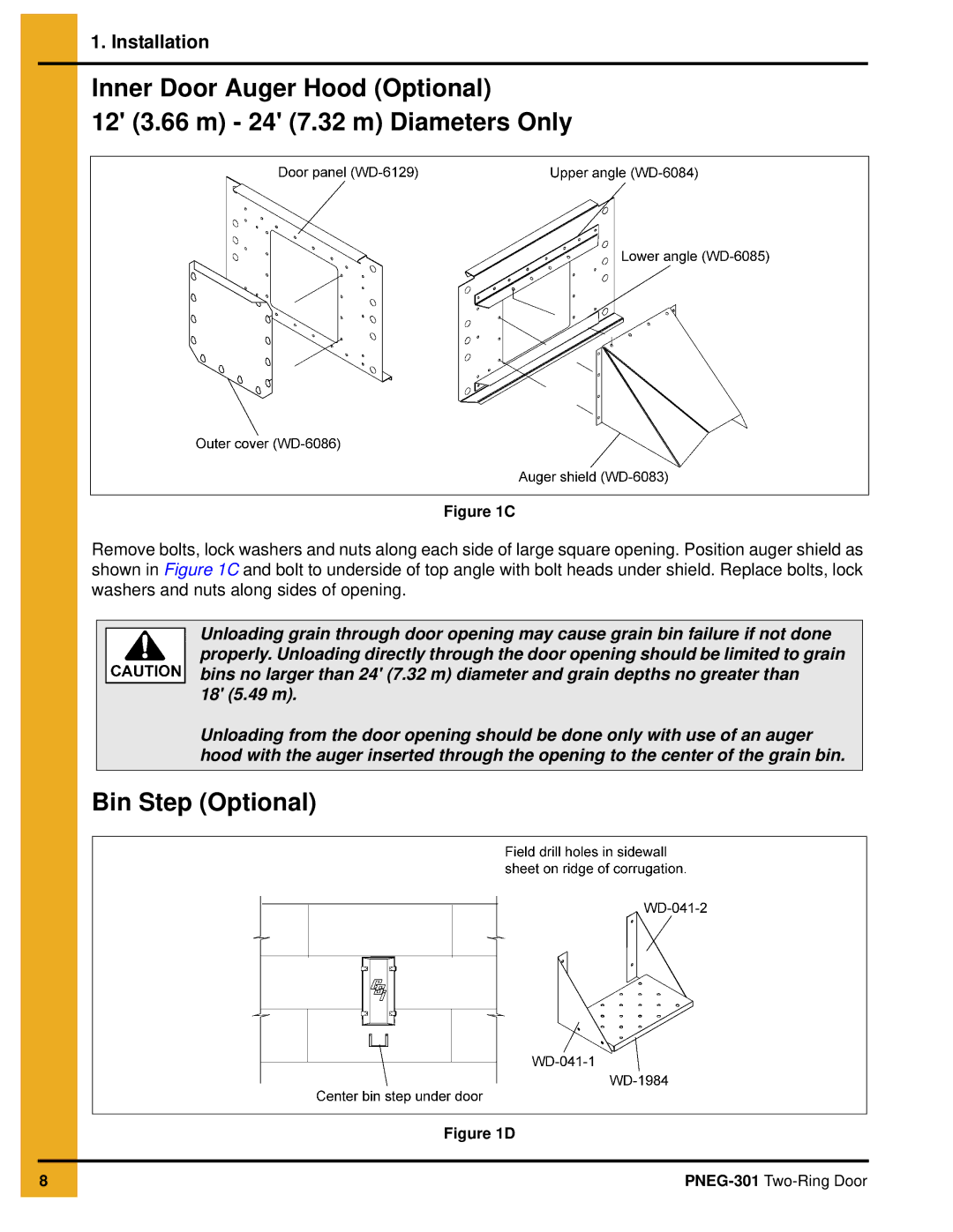 GSI Outdoors PNEG-301 installation manual Bin Step Optional 