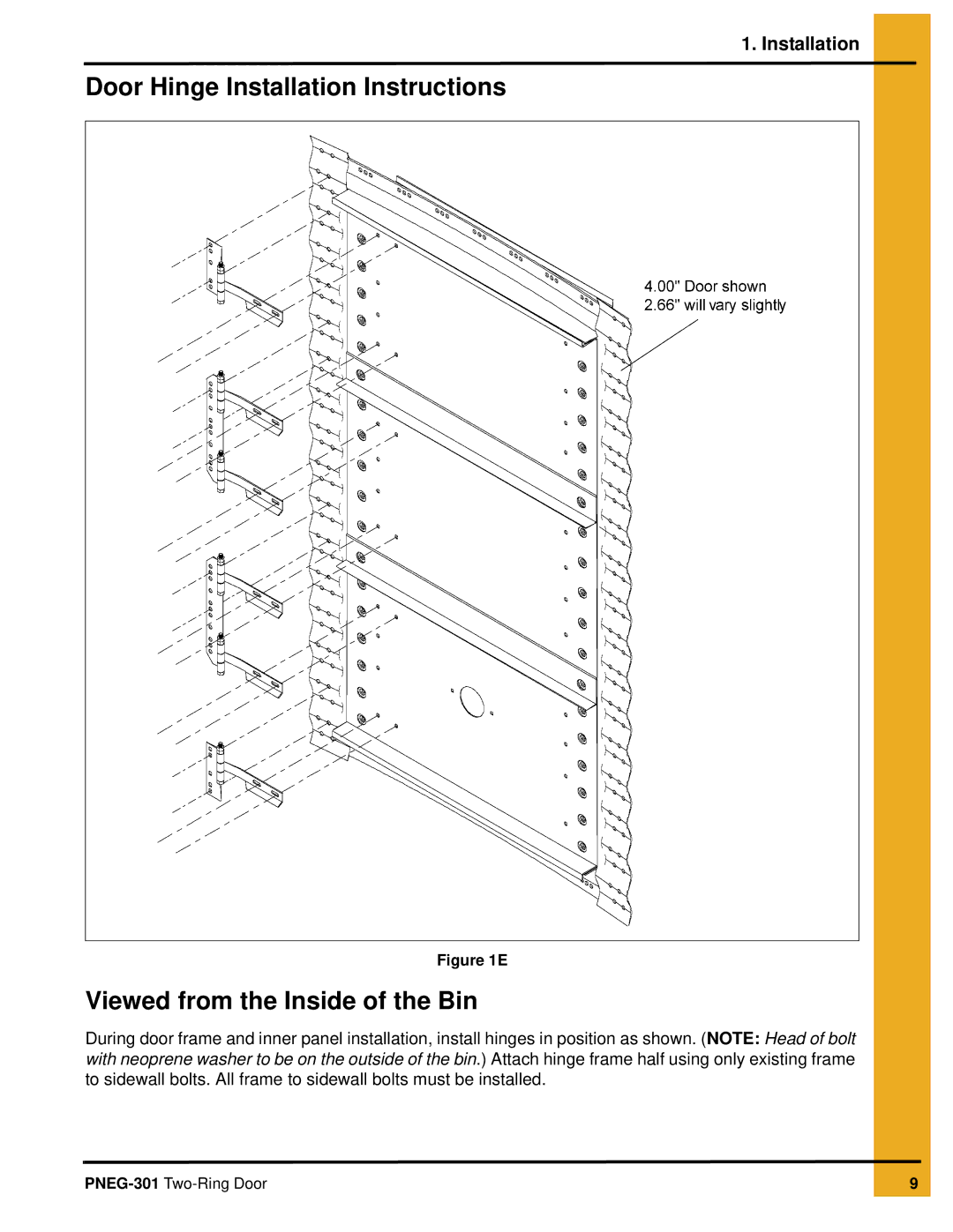 GSI Outdoors PNEG-301 installation manual Installation 