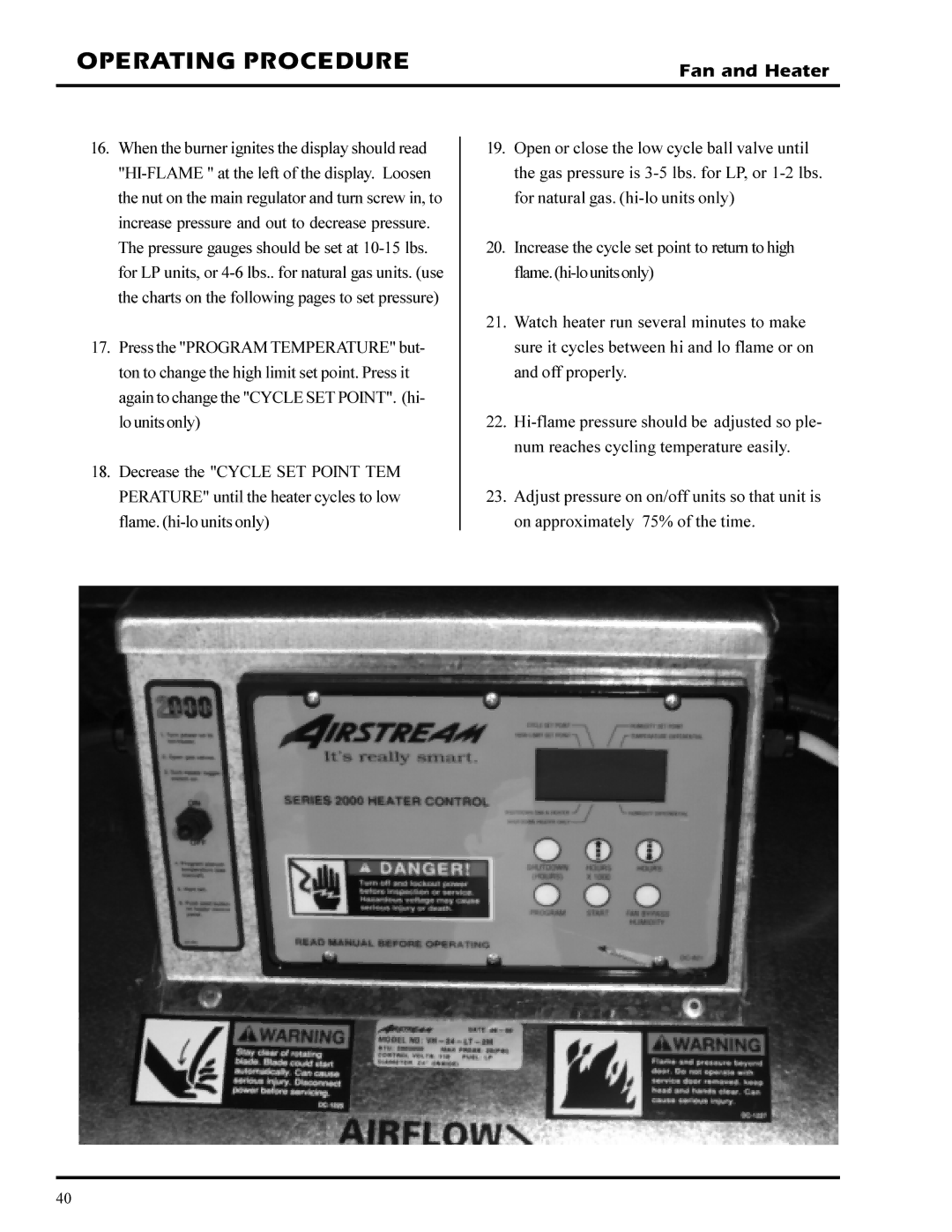 GSI Outdoors PNEG-377 service manual Operating Procedure 