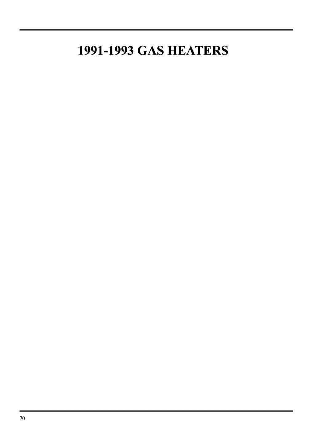 GSI Outdoors PNEG-377 service manual 1991-1993GAS HEATERS 