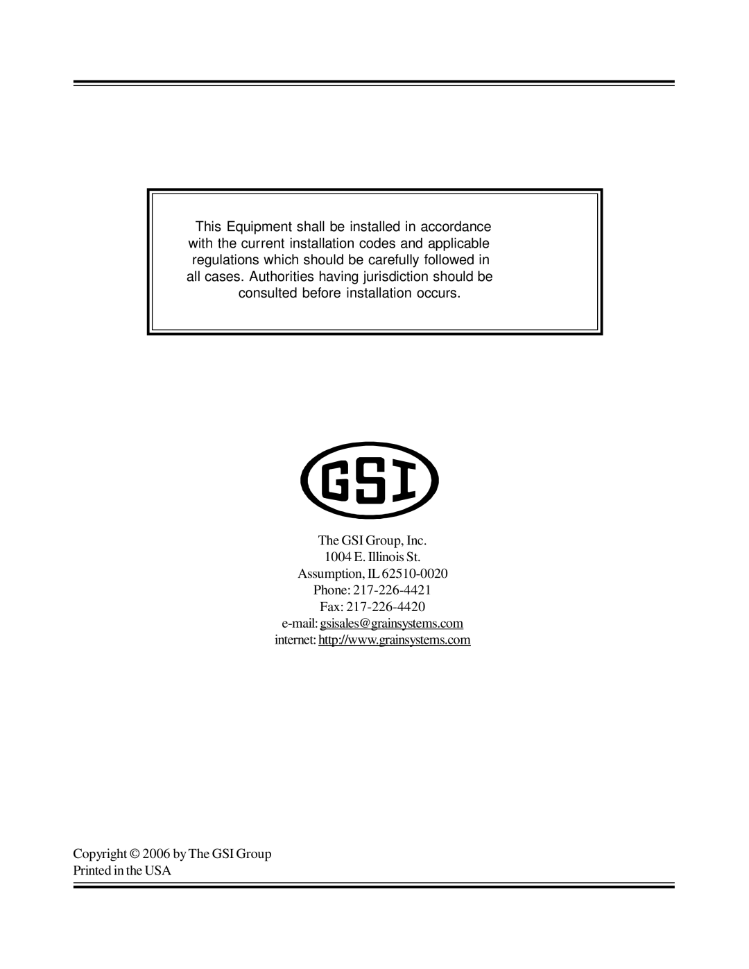 GSI Outdoors PNEG-951 manual GSI Group, Inc 1004 E. Illinois St Assumption, IL Phone Fax 