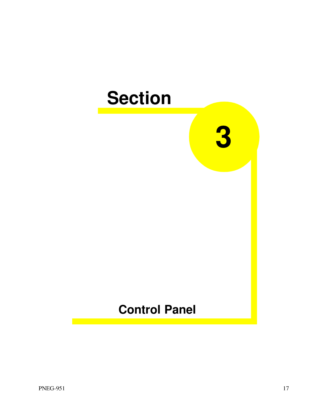 GSI Outdoors PNEG-951 manual Control Panel 