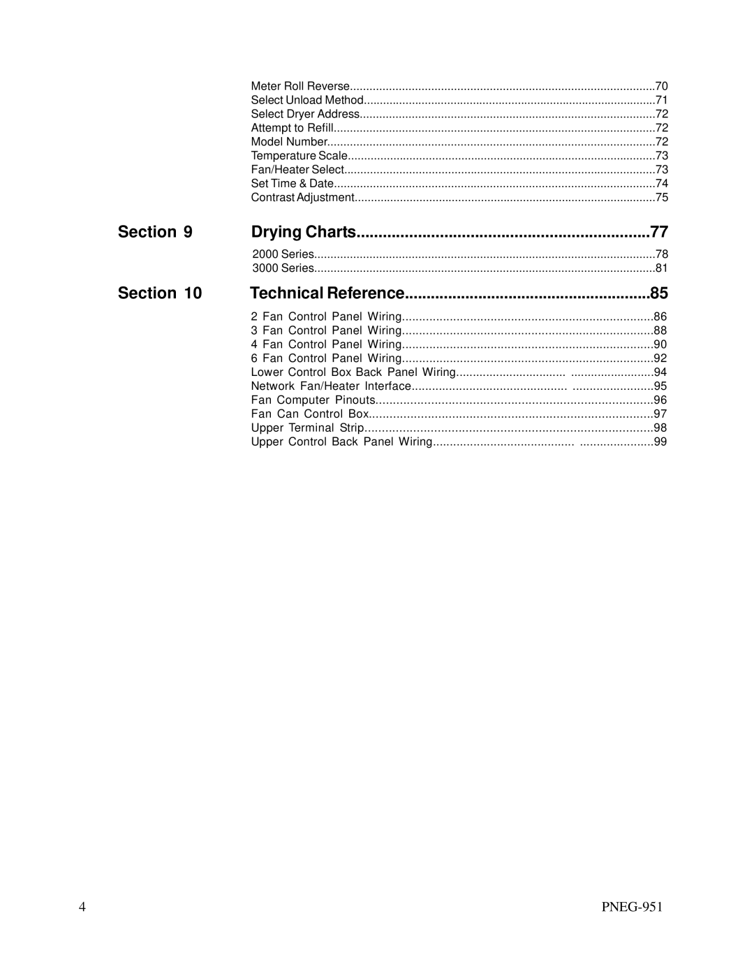 GSI Outdoors PNEG-951 manual Drying Charts 