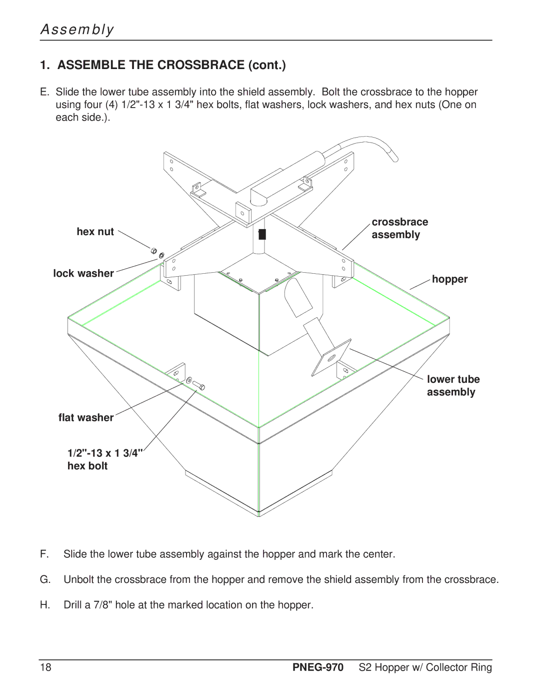 GSI Outdoors PNEG-970 operation manual Assembly 