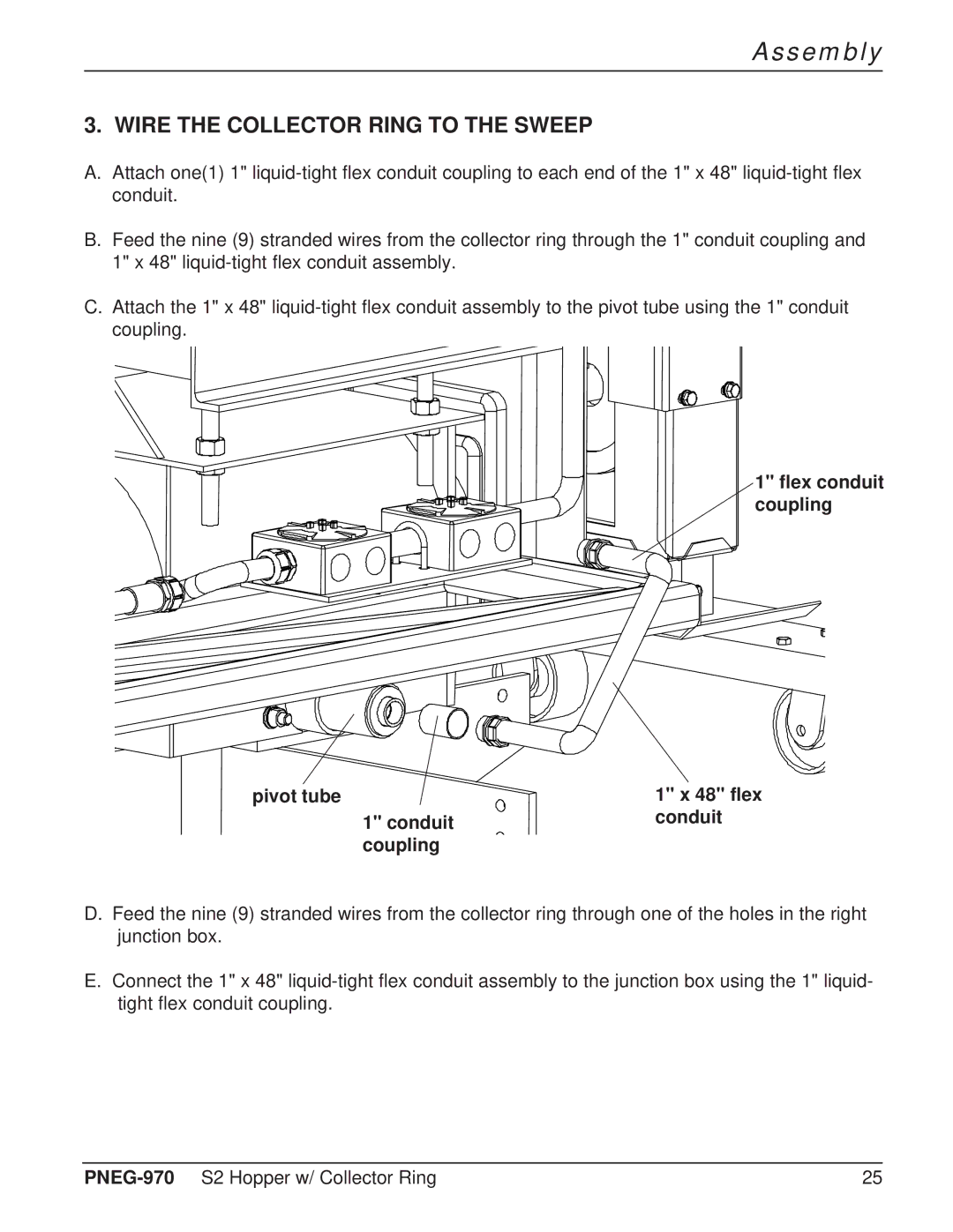 GSI Outdoors PNEG-970 operation manual Wire the Collector Ring to the Sweep 