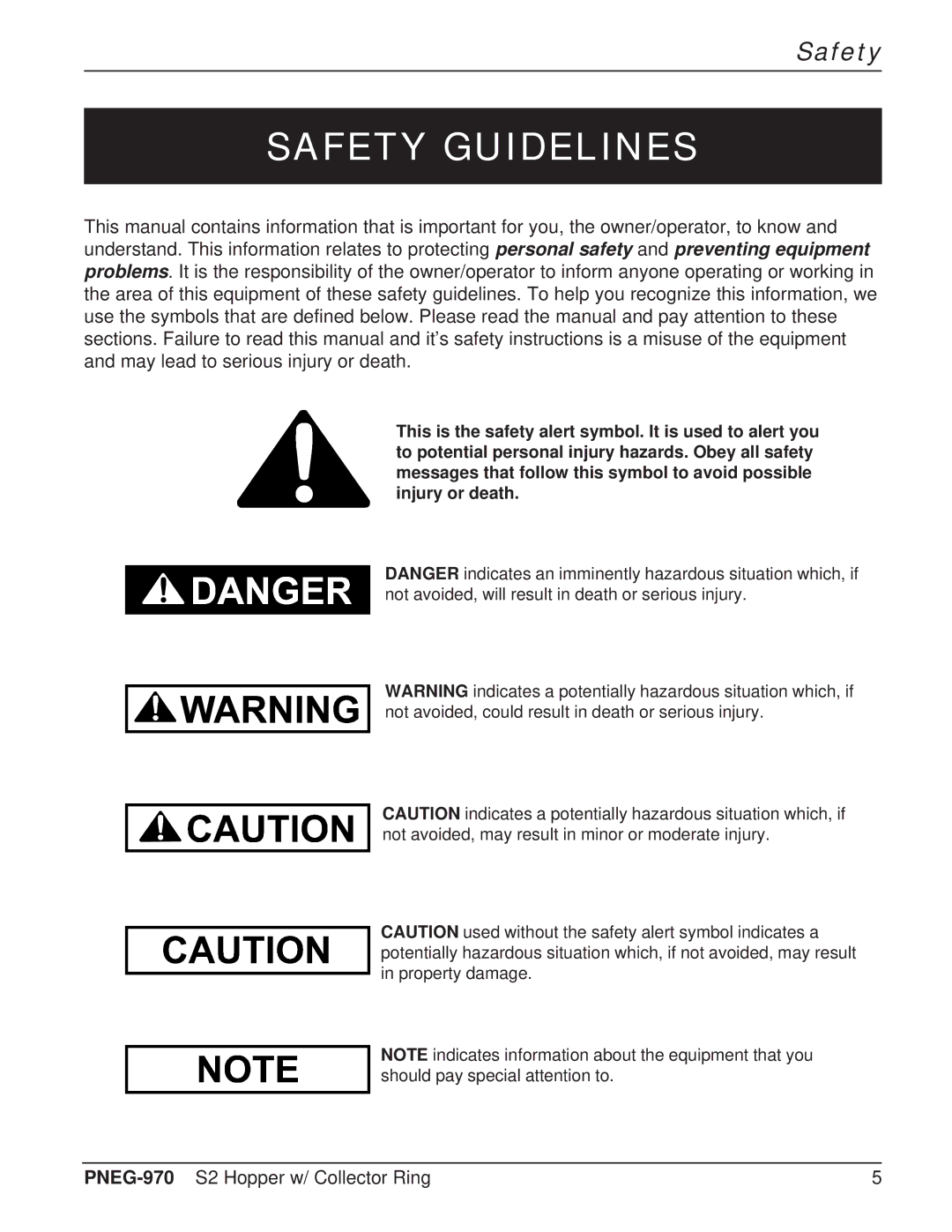 GSI Outdoors PNEG-970 operation manual Safety Guidelines 