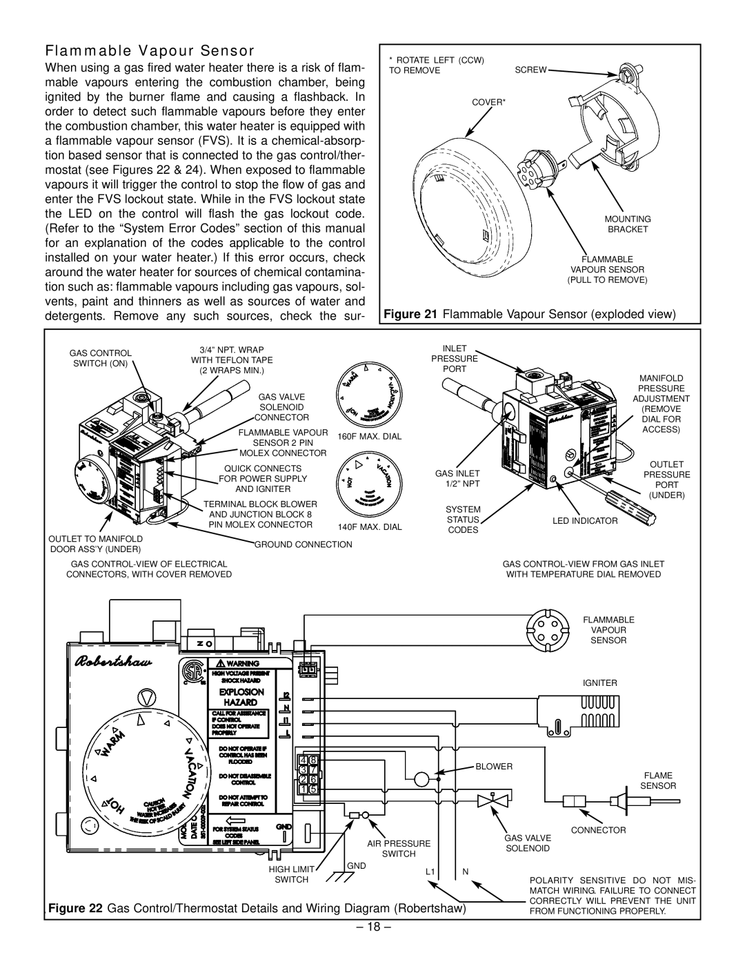 GSW 319594-000 manual Flammable Vapour Sensor exploded view 