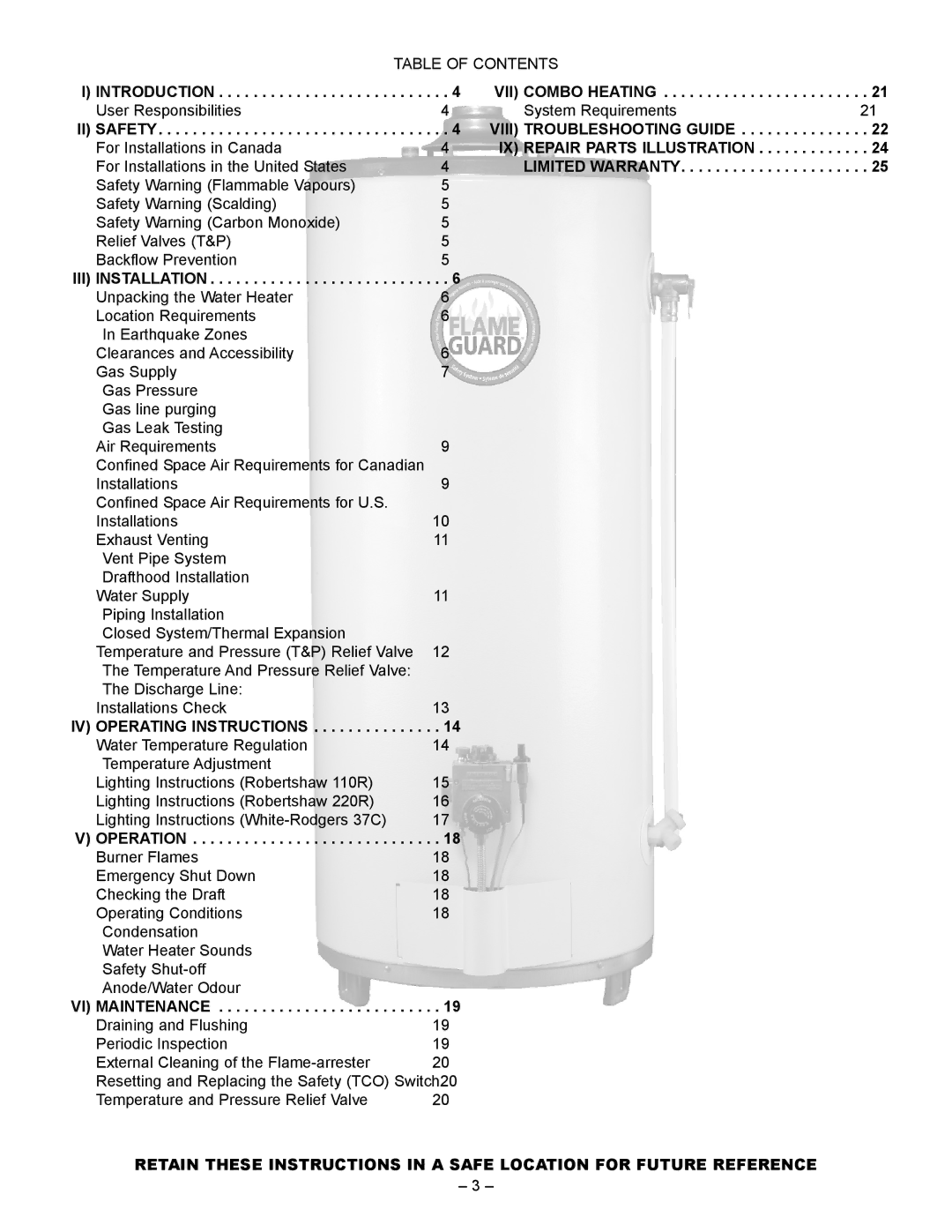 GSW 72090 manual Viii Troubleshooting Guide, IX Repair Parts Illustration, Limited Warranty 