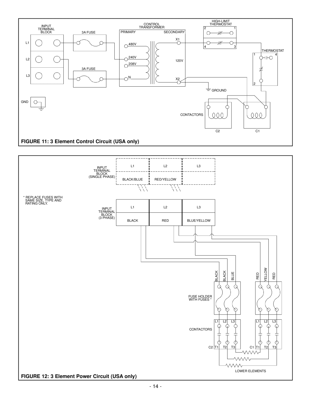 GSW 73992 warranty Element Control Circuit USA only 