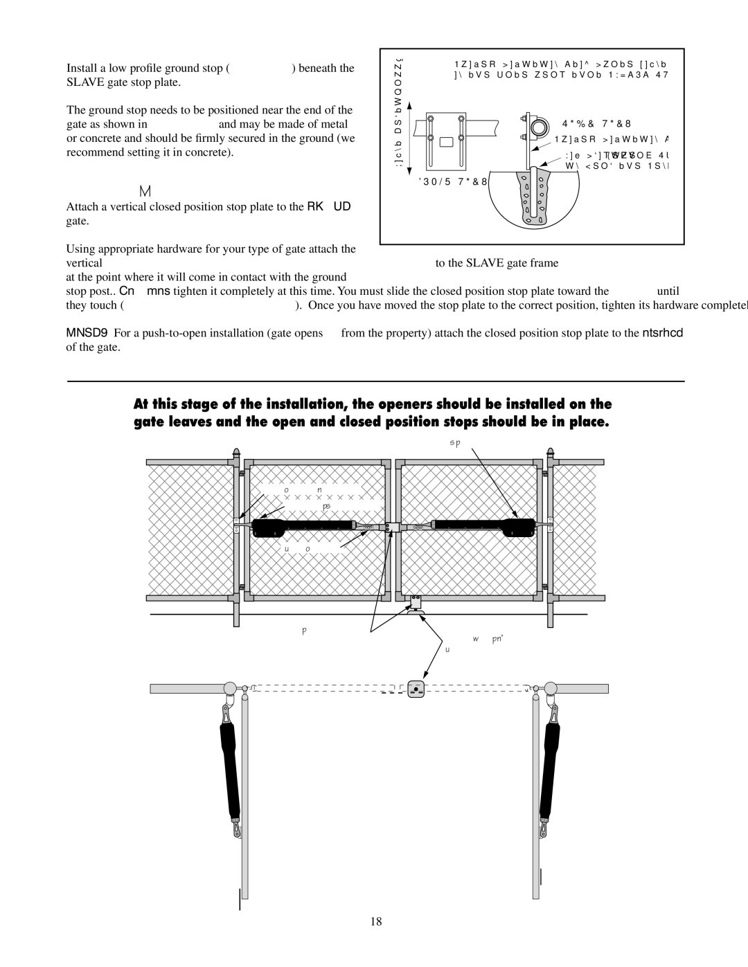 GTO 2550, 2502 installation manual Ground stop needs to be positioned near the end 