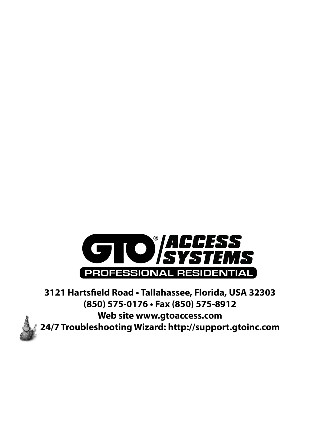 GTO 10, R4854 01, 12 installation manual Access Systems 