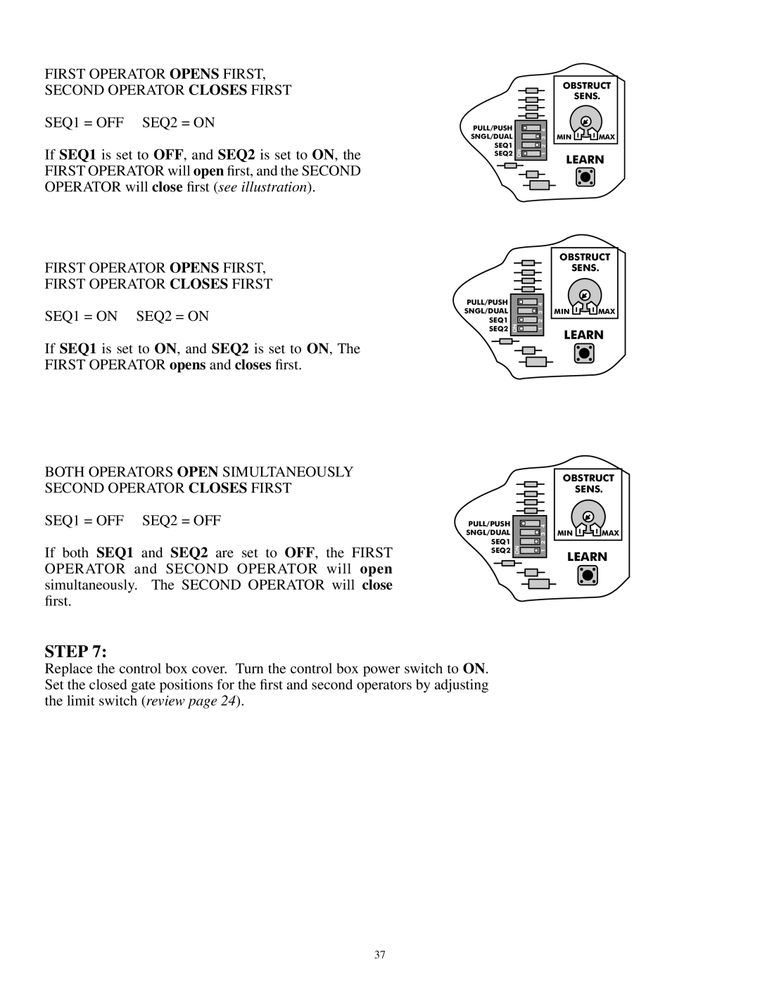 GTO SL-2000B, SL-1000B installation manual Step 