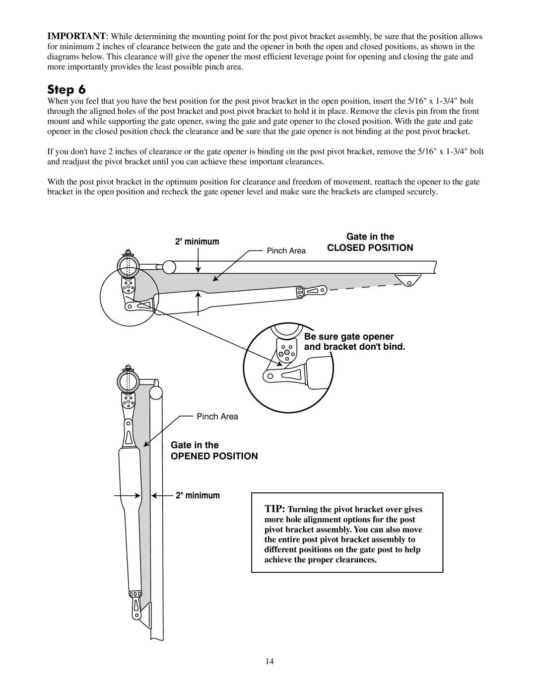 GTO UL325 SERIES installation manual Closed Position 