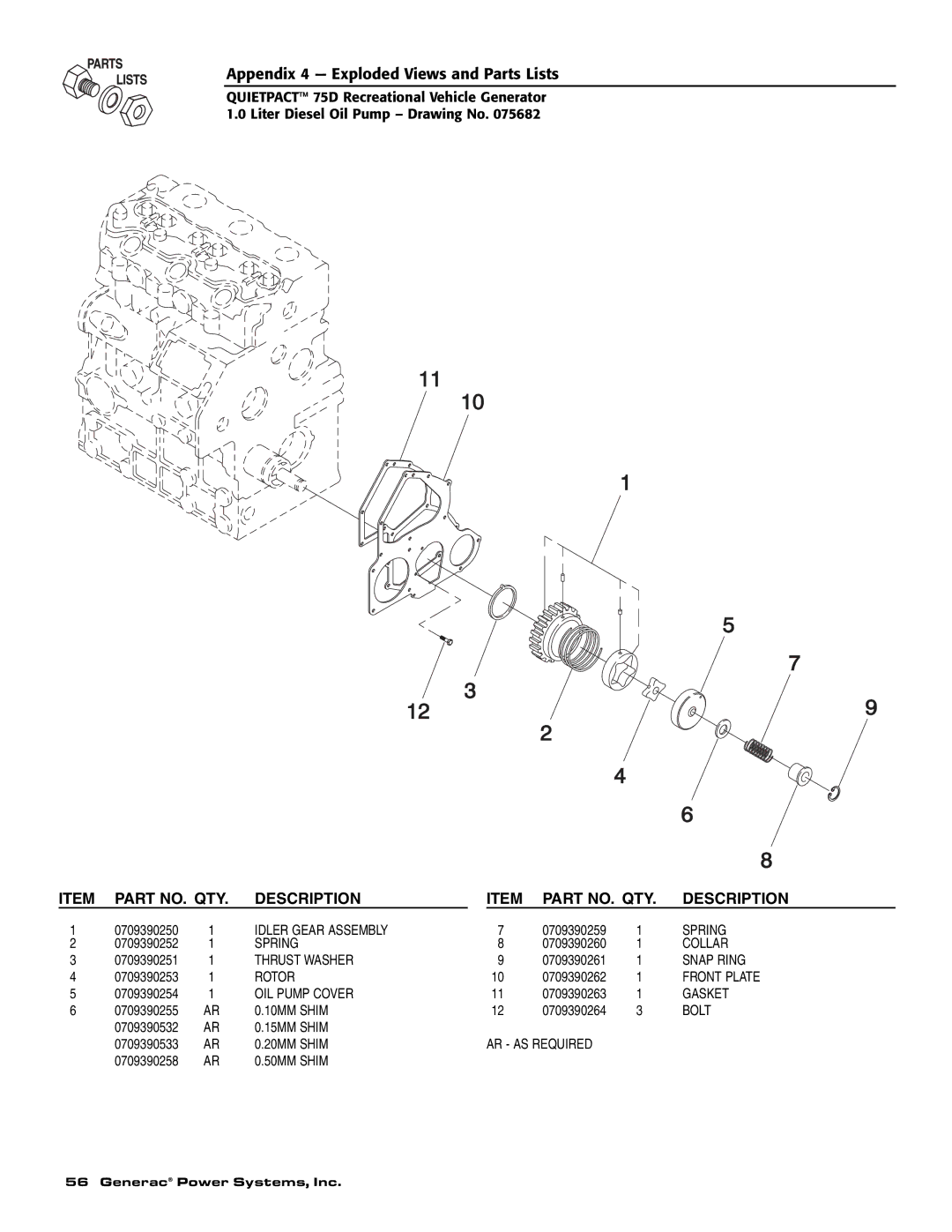 Guardian Technologies 004270-2 owner manual Idler Gear Assembly 