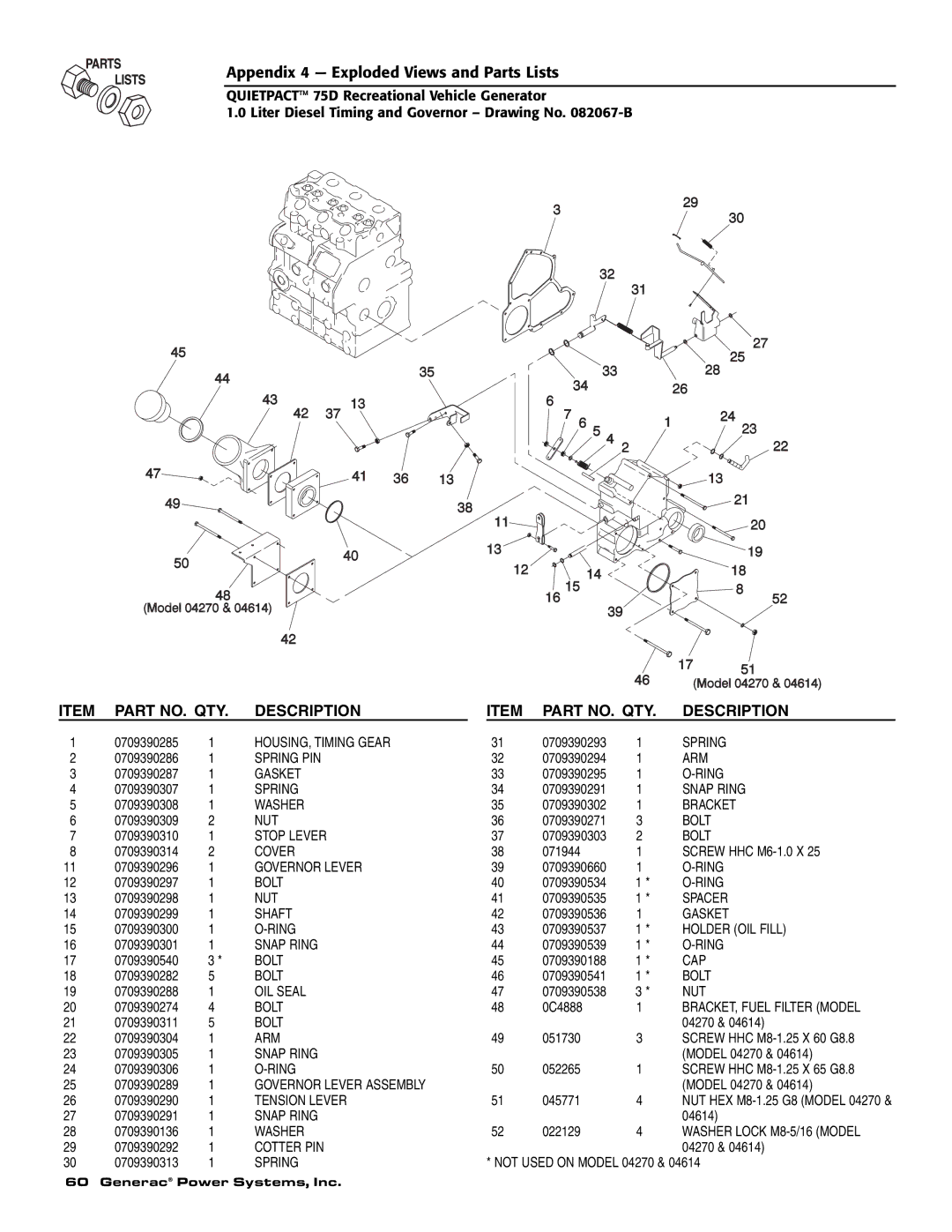 Guardian Technologies 004270-2 owner manual HOUSING, Timing Gear 