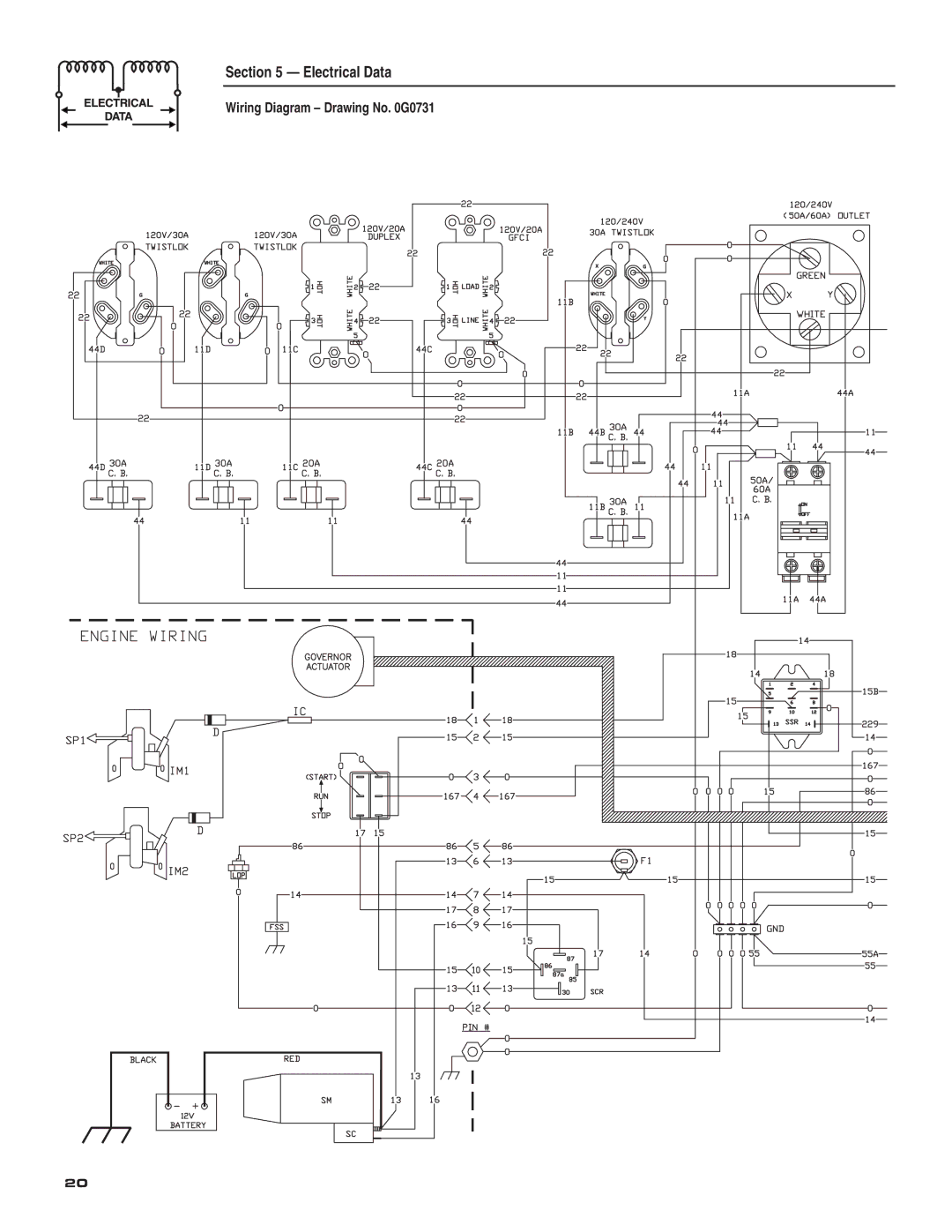 Guardian Technologies 004582-2 owner manual Wiring Diagram Drawing No G0731 