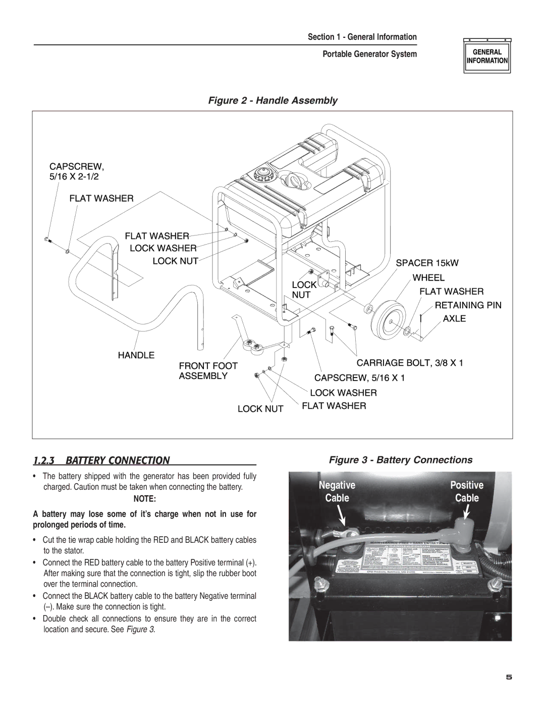 Guardian Technologies 004583-0 owner manual Battery Connection, Handle Assembly 