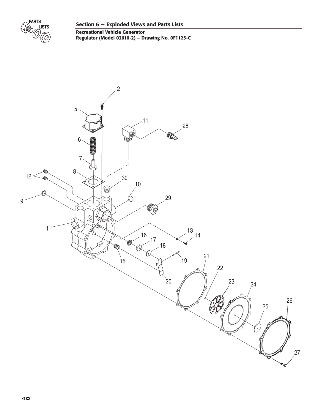 Guardian Technologies 02010-2, 04164-3 owner manual Exploded Views and Parts Lists 