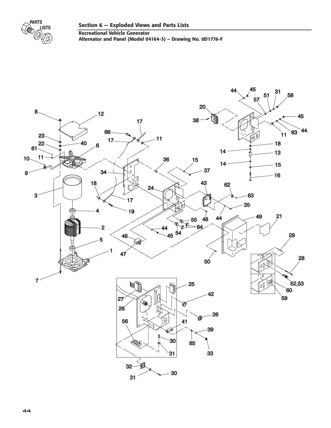 Guardian Technologies 02010-2, 04164-3 owner manual Exploded Views and Parts Lists 