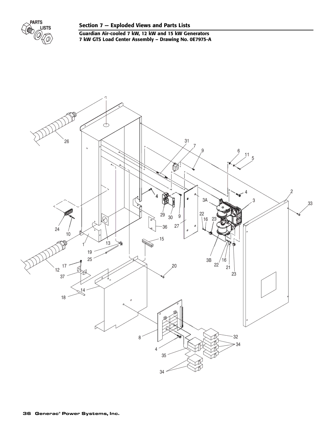 Guardian Technologies 04390-2, 04389-2, 04456-2 owner manual Exploded Views and Parts Lists 