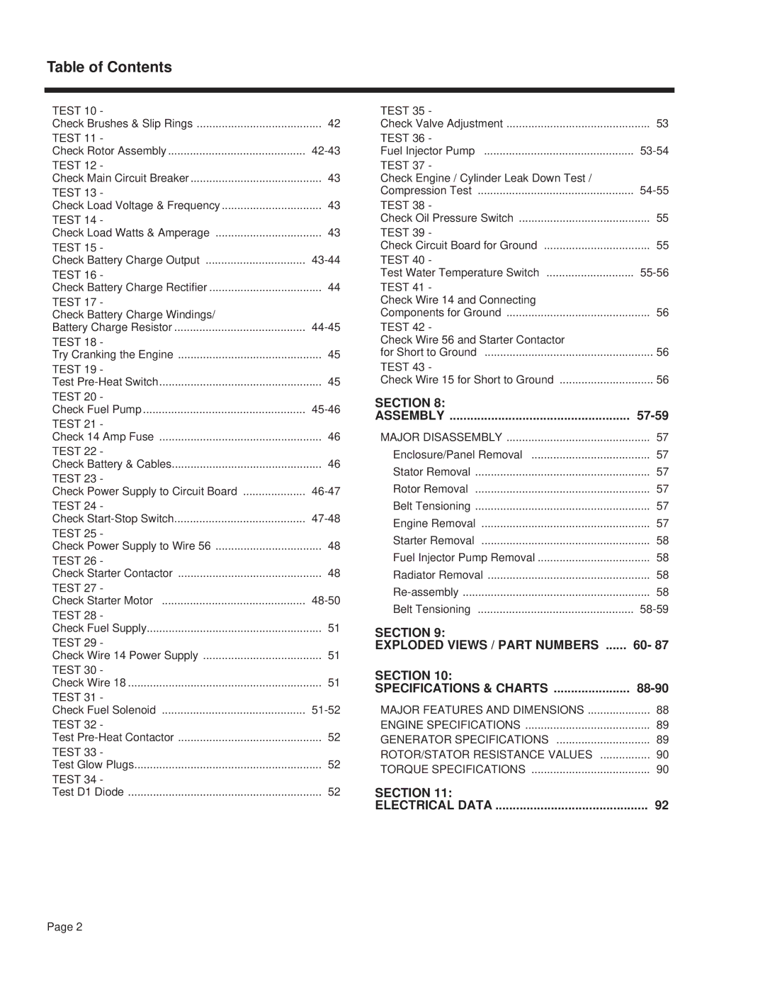 Guardian Technologies 4270 manual 57-59 