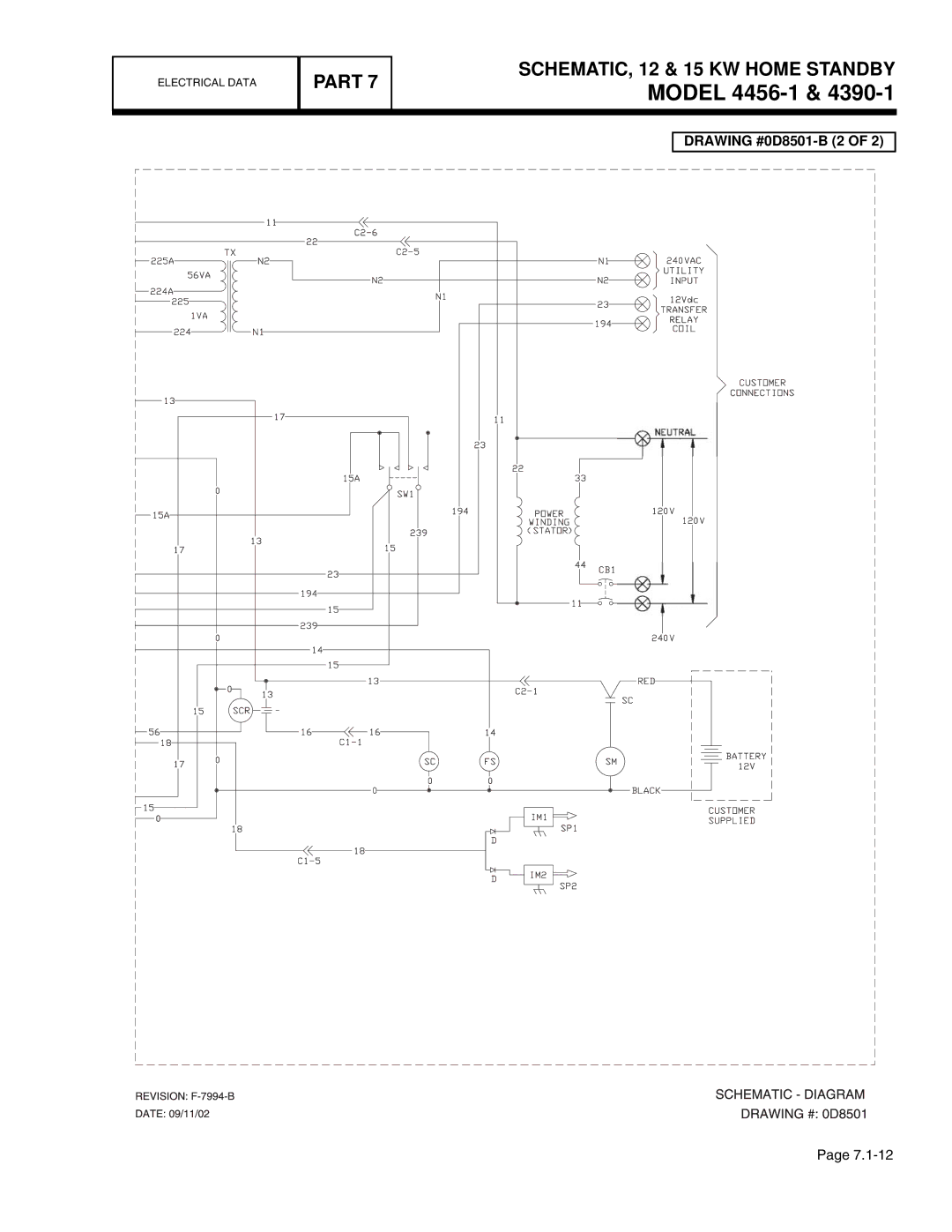 Guardian Technologies 4759, 4456, 4390, 4389, 4760, 4758 manual Drawing #0D8501-B 2 