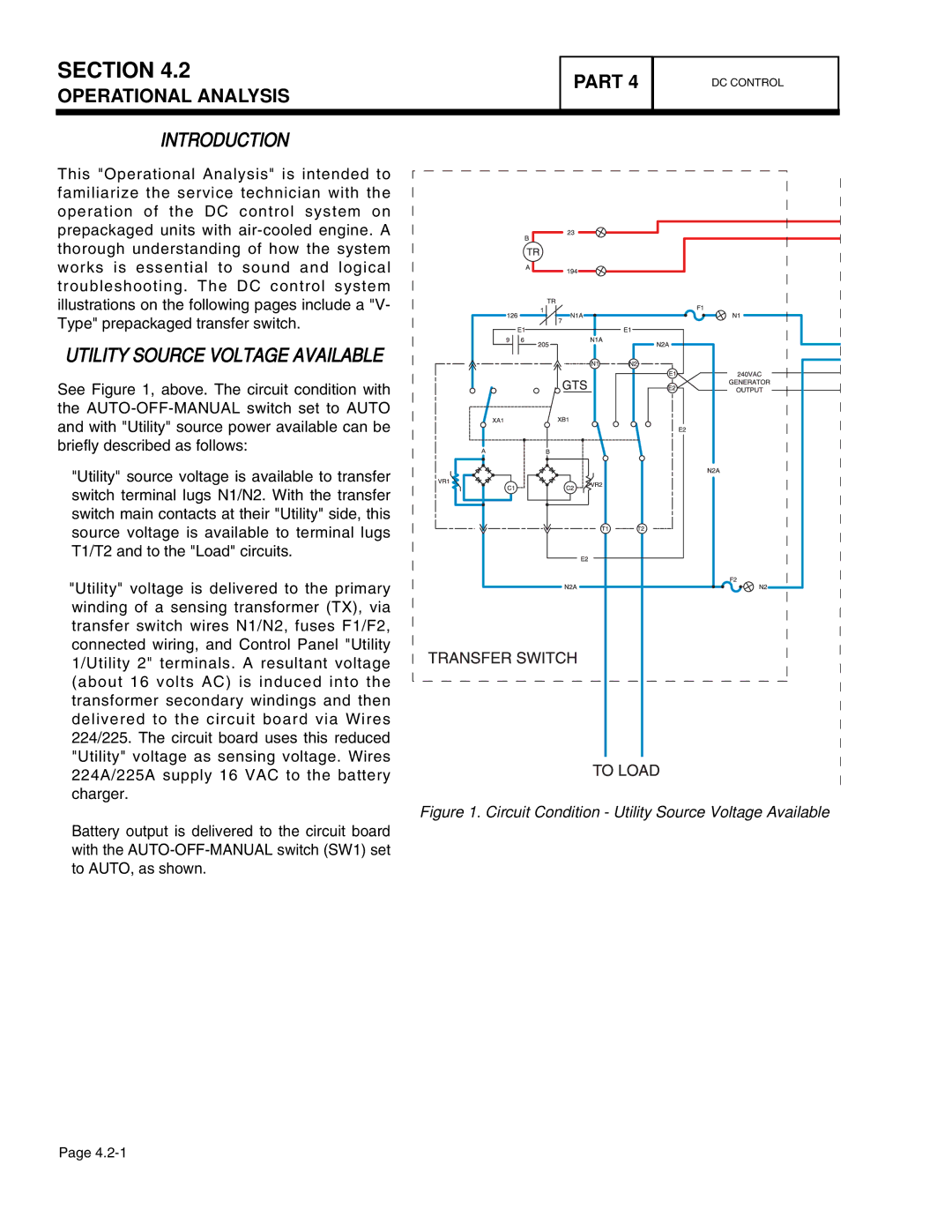 Guardian Technologies 4758, 4456, 4390, 4389, 4760, 4759 manual Circuit Condition Utility Source Voltage Available 