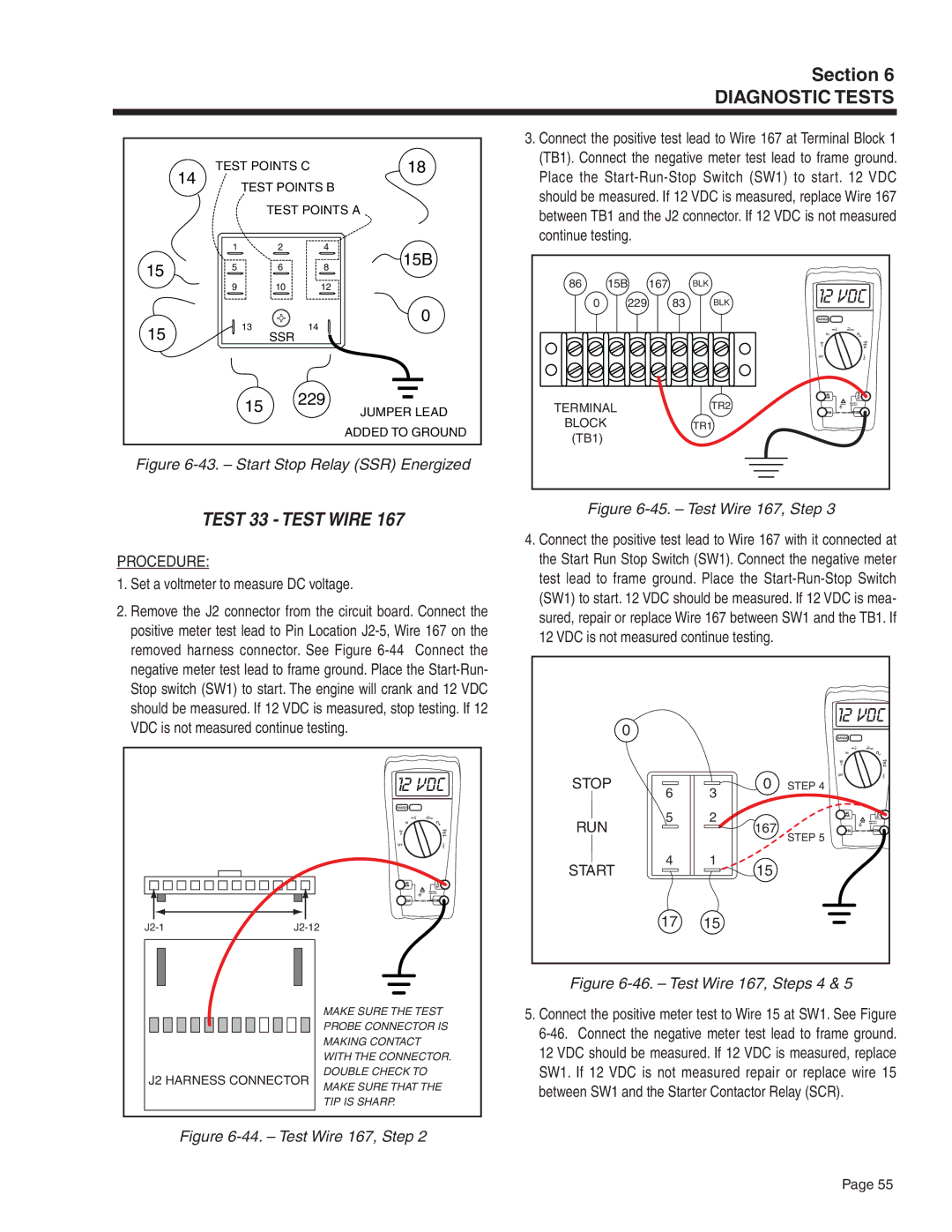 Guardian Technologies 4451 & 4986, 4582 & 4987, 4583, 5308 manual Test 33 Test Wire, Run 