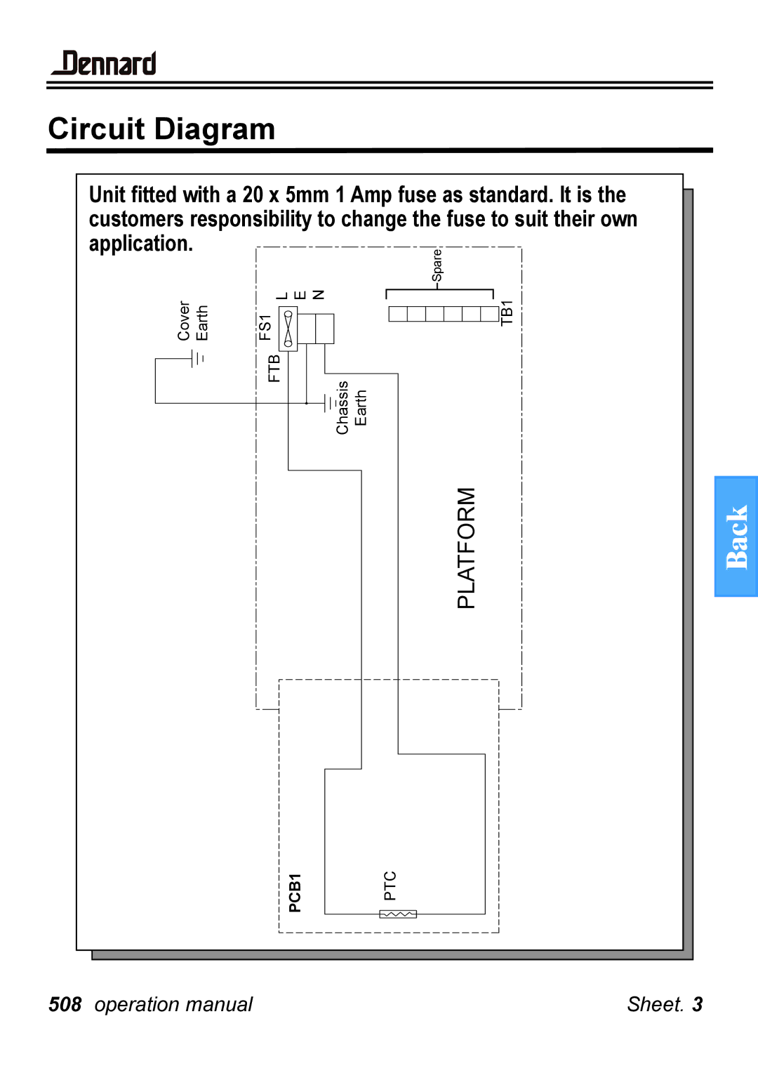 Guardian Technologies 508 manual Circuit Diagram 