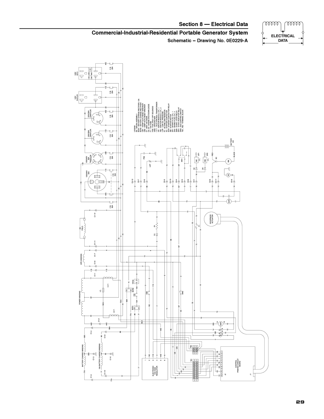 Guardian Technologies 5209 owner manual Schematic Drawing No E0229-A 